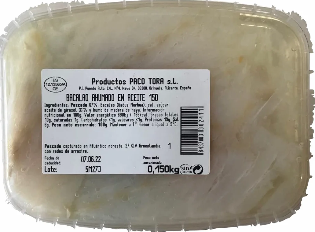 Bacalao Ahumado en Aceite 150 g