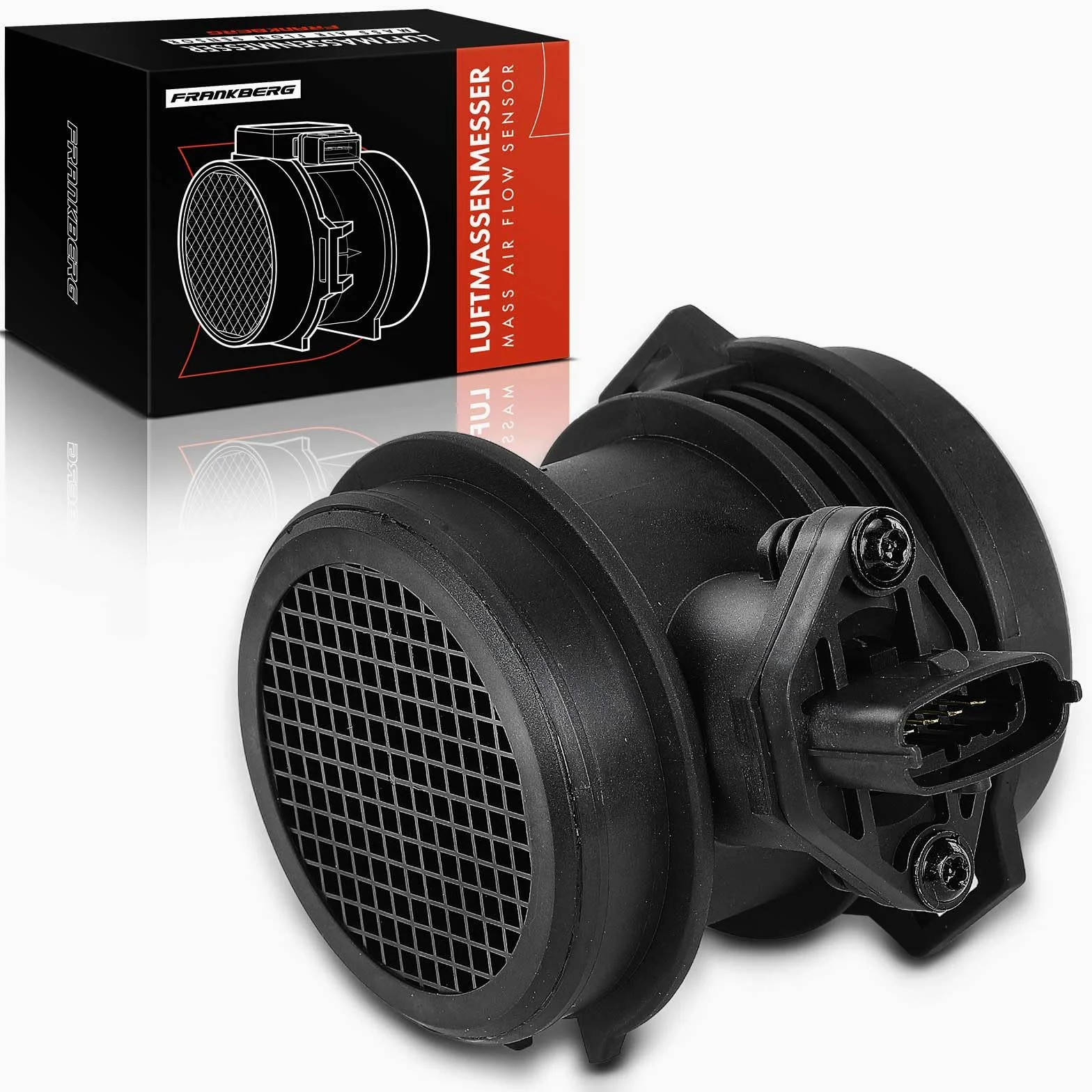 Frankberg Medidor de masa de aire caudalímetro de aire 5 Polos longitud | Compatible con: 9-3 YS3D