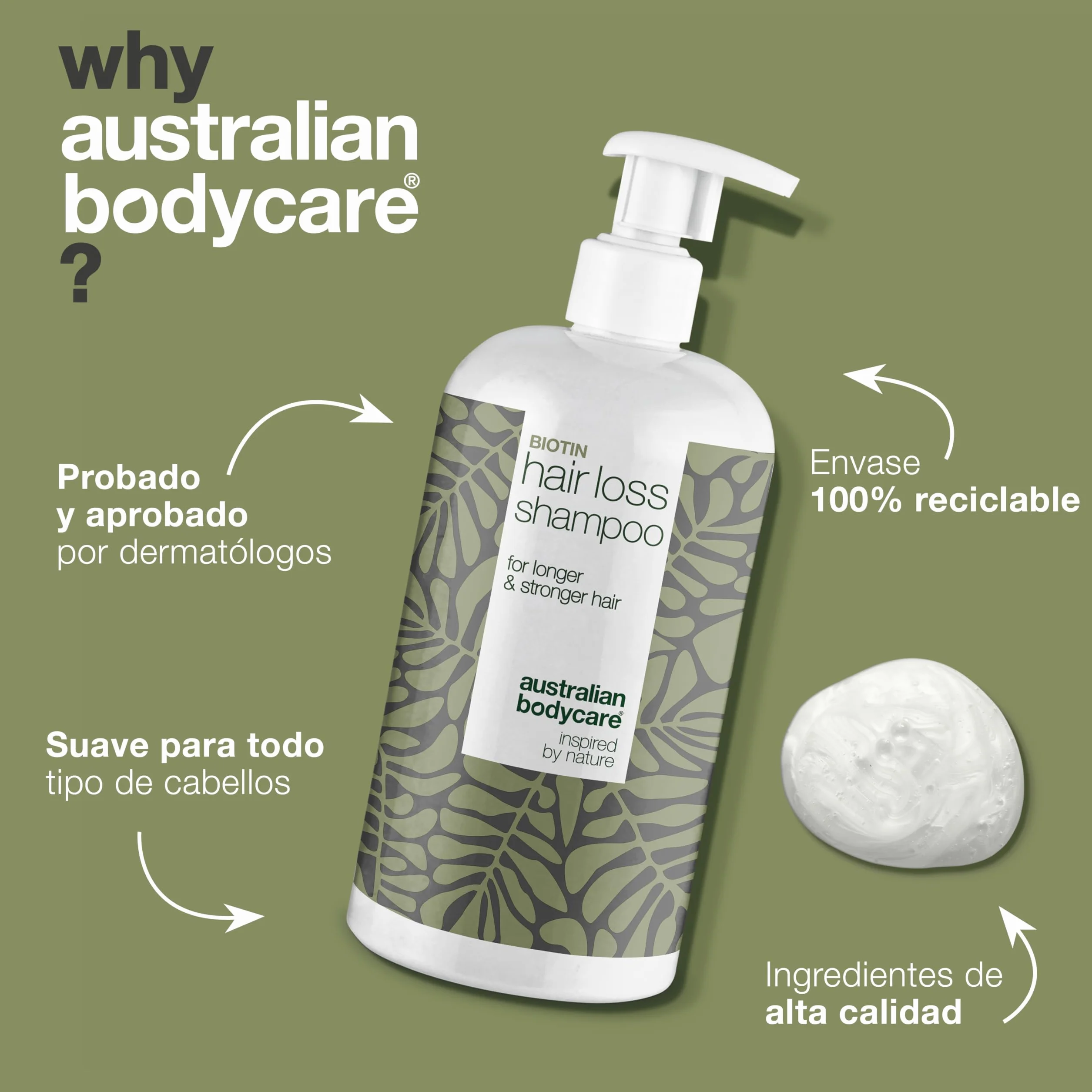 Champú Hair Loss 500 ml para Caída del Cabello