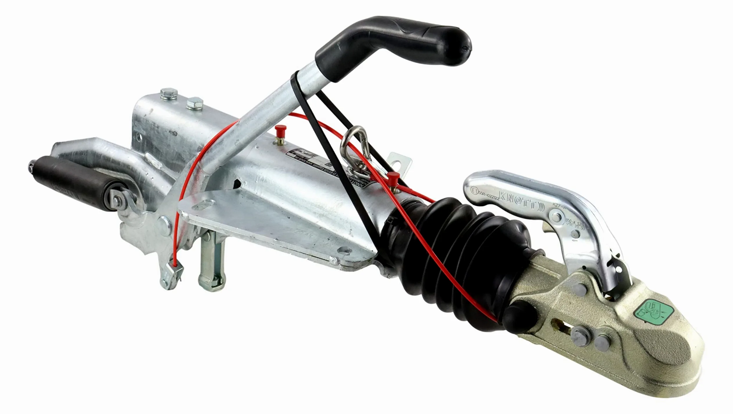 p4U Knott original KF 27 / KH Enganche de inercia, dispositivo de sobrecarga para remolque de caravana, sin consola, 1700 - 2700 kg, 110/120-190/230, 202475.002