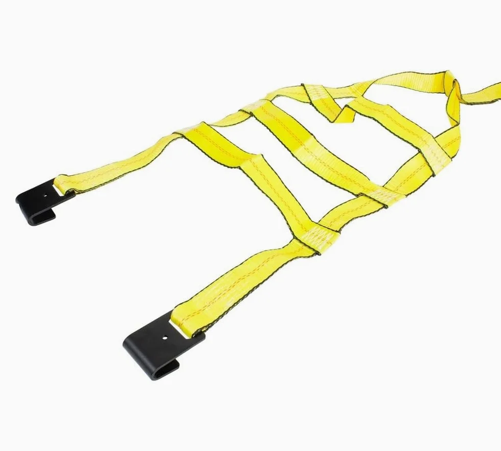 Mytee Products Paquete de 2 Correas de Red para Ruedas con Ganchos Planos (sin trinquete)
