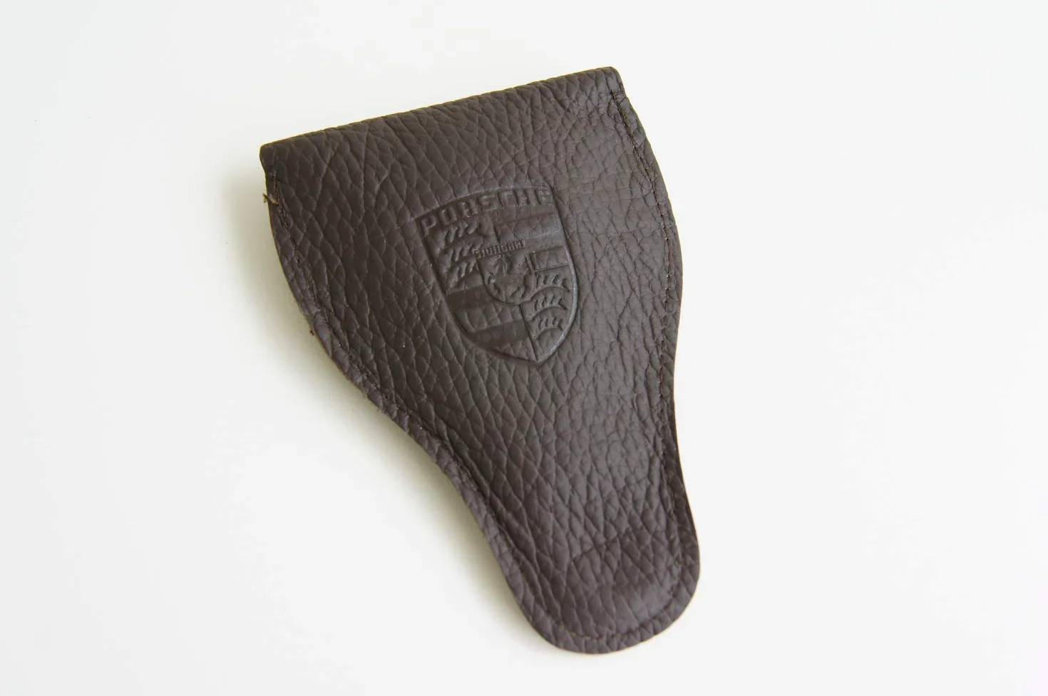 Porsche Manómetro clásico de presión de neumáticos + funda de piel 911 944 964 993.