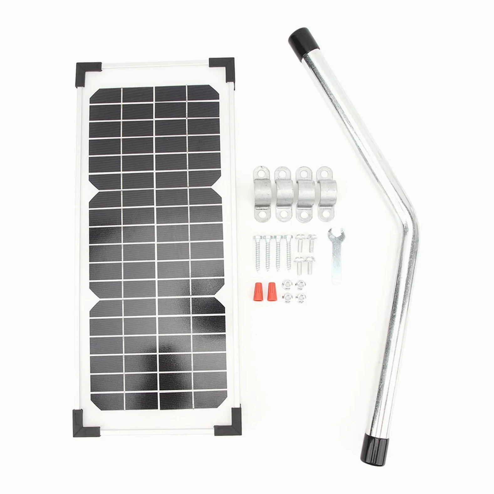 Kit de Panel Solar de 10 W FM123, Panel de Carga de Batería Solar Portátil para Puerta, Panel de Batería con Energía Solar para una Fácil Instalación y un Rendimiento duradero.