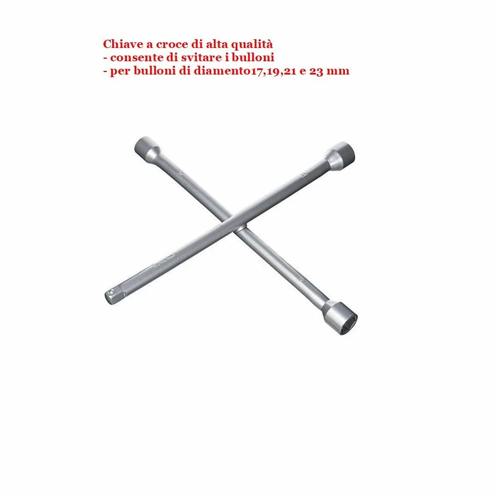 Compatible con Nissan E-NV200 EVALIA Kit Emergencia Coche Gato DE PANTÓGRAFO con Base DE Acero Y Llave GIRATORIA+Llave EN Cruz para Tornillos+TRIÁNGULO DE Emergencia Fluo