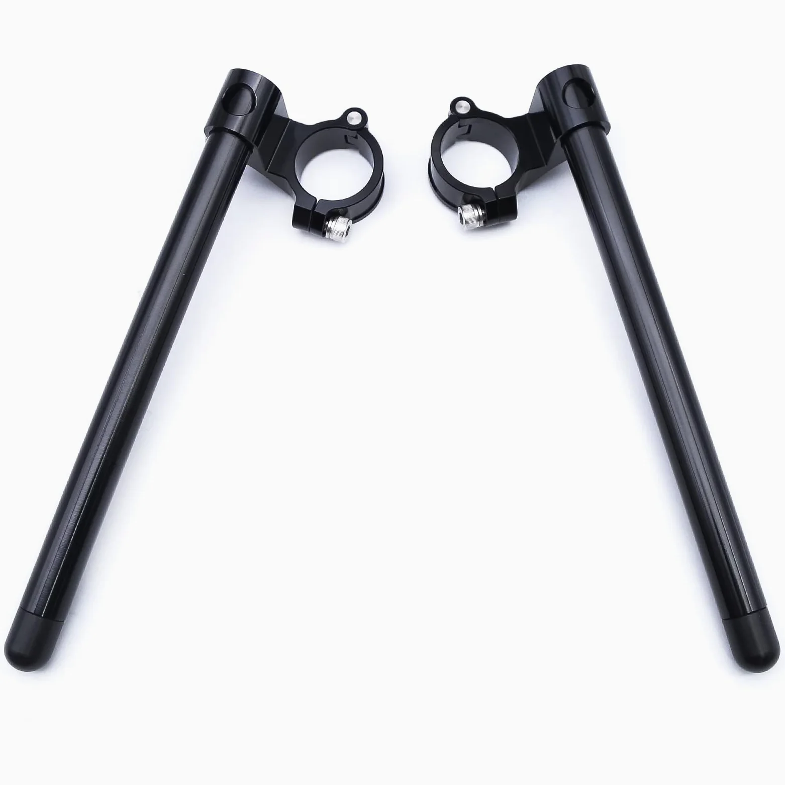 Barra de manillar de 43 mm con clip para tubo de horquilla de 43 mm, 22 mm, barra estándar para motocicleta