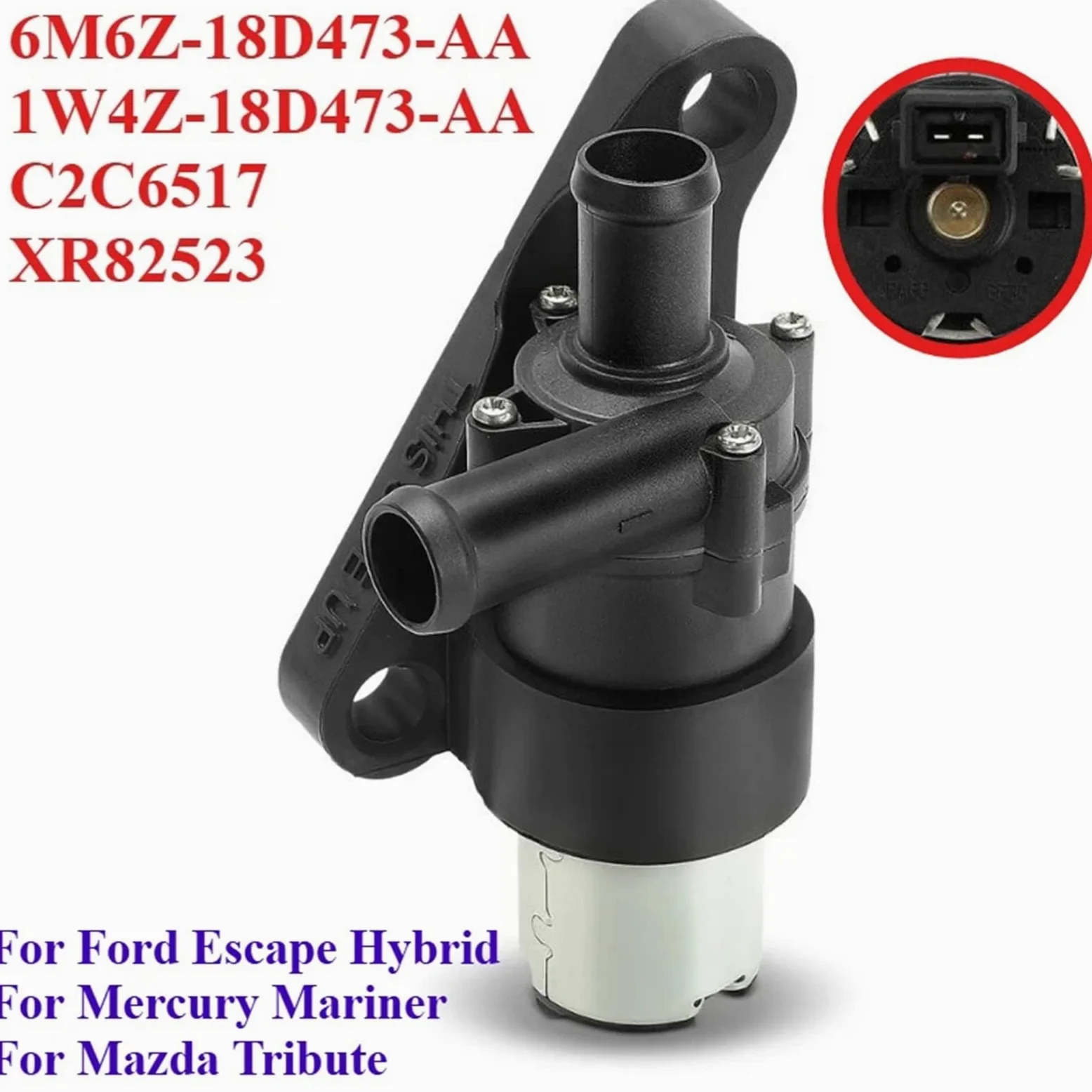 Bomba De Agua Del Motor Bomba de agua auxiliar eléctrica para refrigeración del motor para Ford Escape Hybrid para Mercury Mariner para Mazda Tribute componente