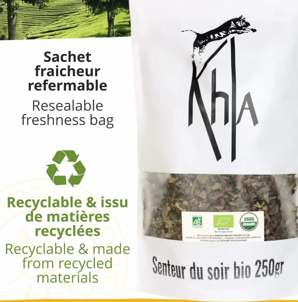 Senteur du soir Thé blanc bio regaliz 250 g Agriculture écologique KHLA