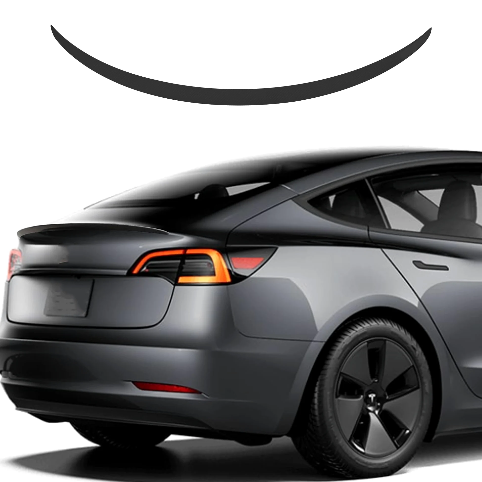 TOPABYTE Model Y Spoiler Original Spoiler Trasero Wing Lip para Tesla Model Y 2020-2024 (Negro Brillante)