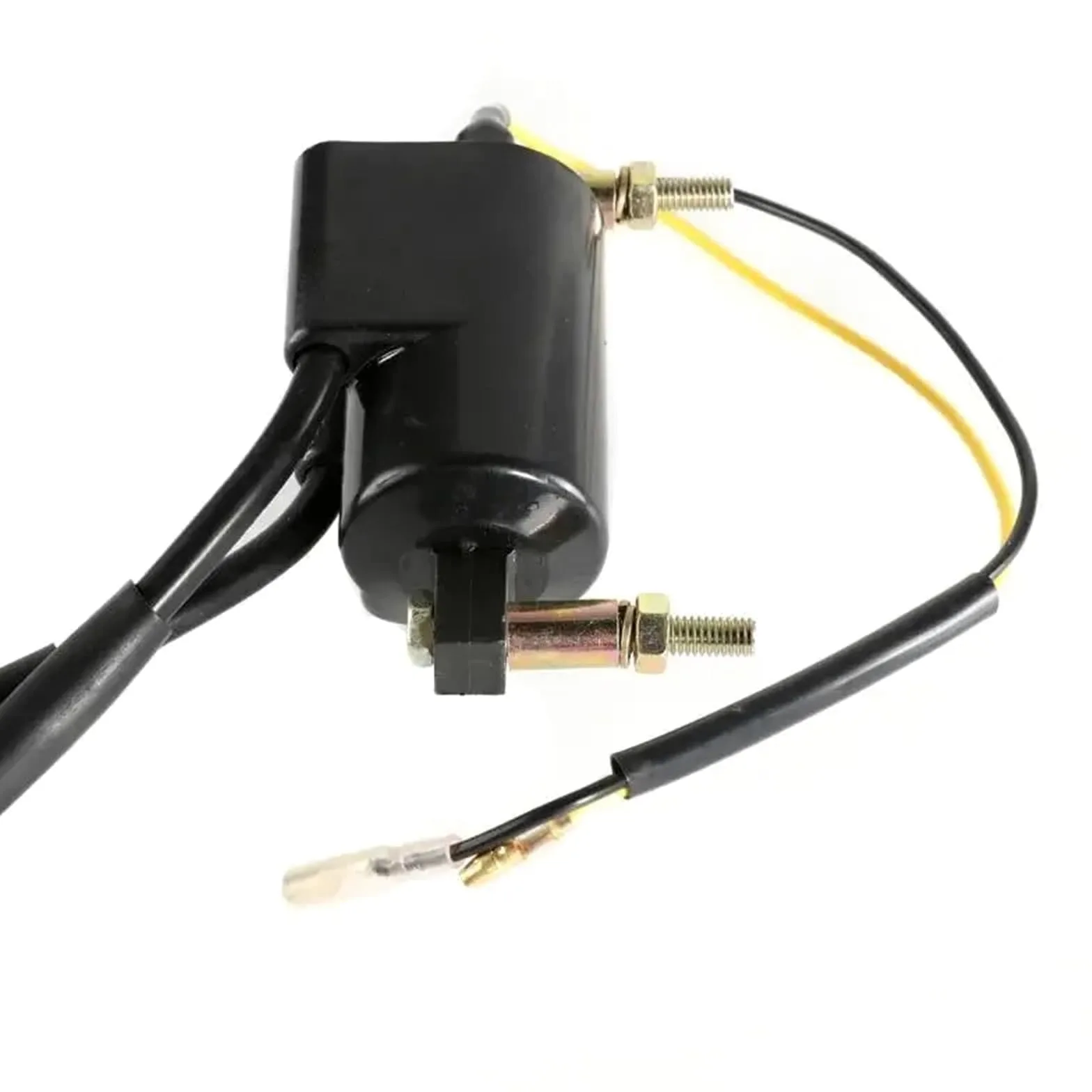 Genérico para Suzuki GS550 GS750 GS850 GS1000 / 2 Bobinas De Doble Salida + 4 Ohmios con Tapas Bujías Juego Encendido 33410-45012 Bobina Encendido para Motocicleta