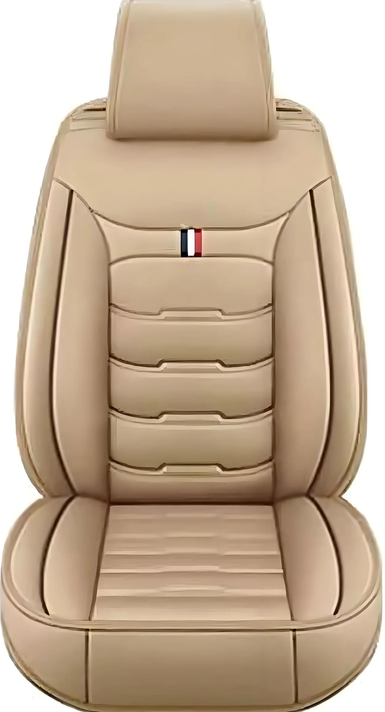 Coche Juegos Cubreasientos Universal para Mini R50 R56 F55 F56 R52 R53 R57 F57 JCW/One/One D/Cooper,Cuero Delanteros Traseros Fundas Asiento Completo Protectores Cómodo Accesorios,B/Beige