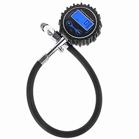 Manómetro Digital para neumáticos, Mandril de Aire Intercambiable de 200 PSI para Coches, Motocicletas, RV, SUV, camión, neumático de Bicicleta