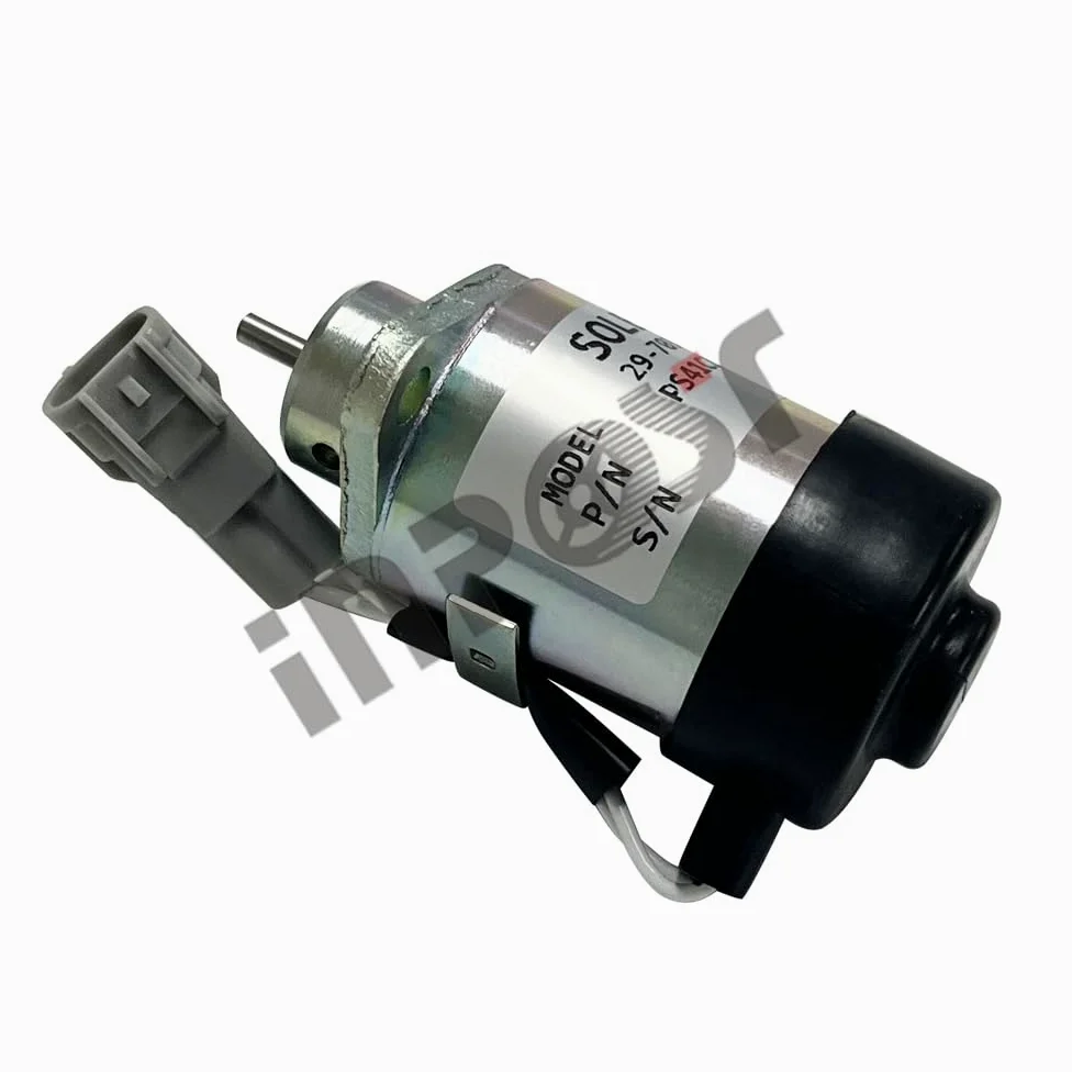 INPOST Solenoide de parada de apagado de combustible PS41CZ379 de 12 V 29-70345-00 PS41CZ379 compatible con Carrier Vector 1350