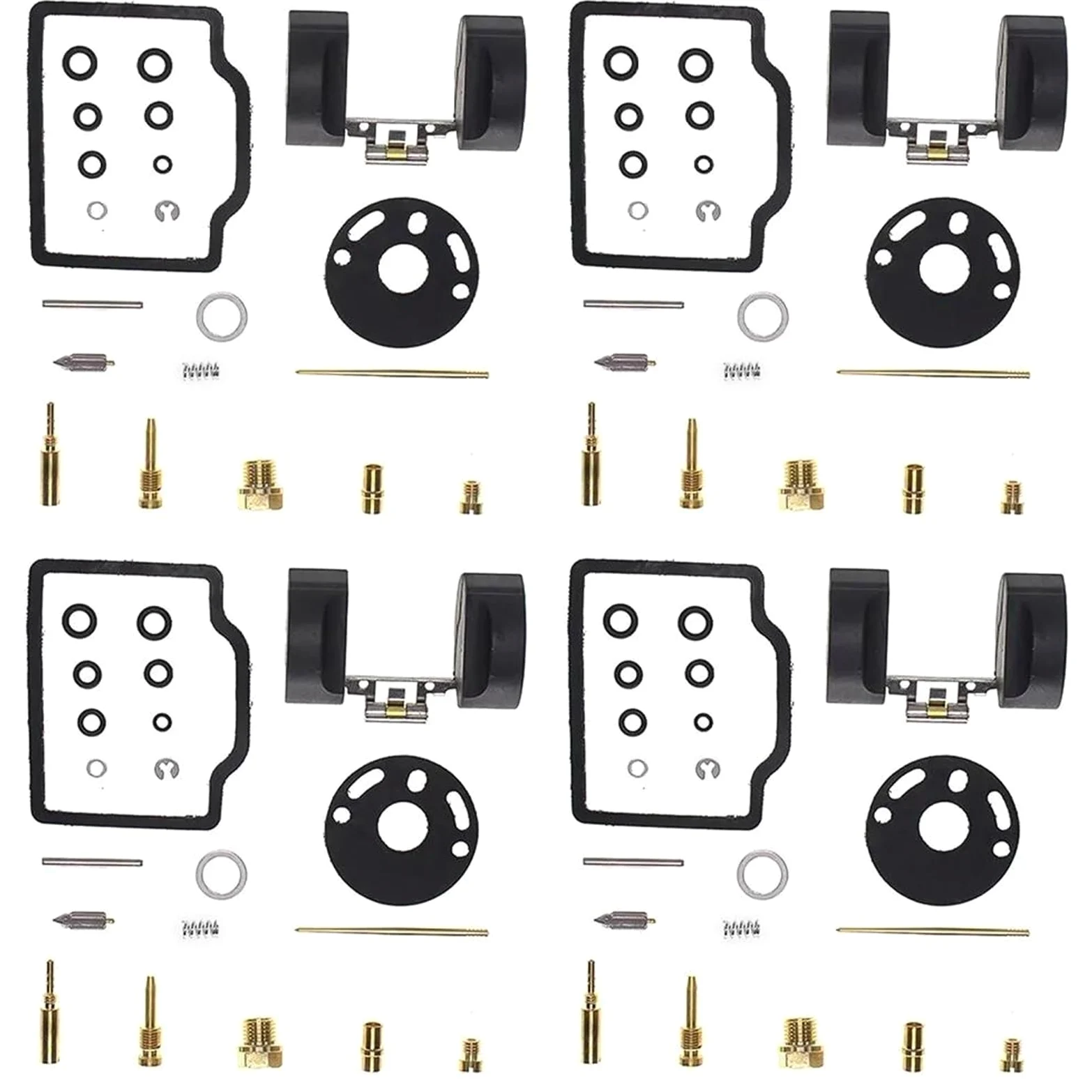Kit Reparación Carburador Motocicleta Para Honda CB750K CB750 Cuatro K2-K6 Regiones | Juego reparación carburador 4 juegos Juego reconstrucción carburador junta flotante 1972-1976