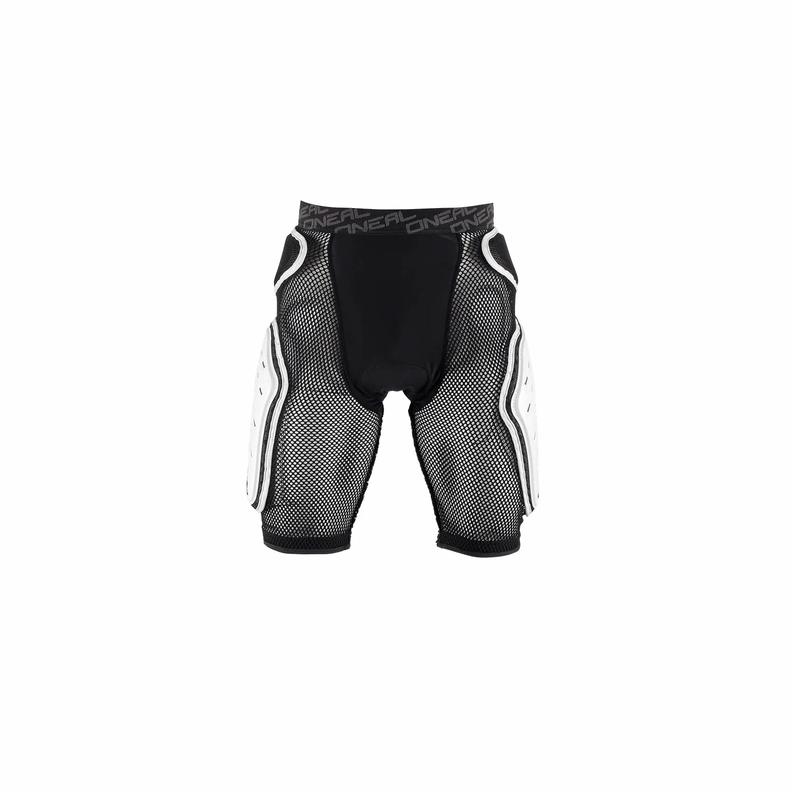 O'NEAL | Pantalones Protectores | Motocross Enduro | Espuma EVA de Alta Densidad, ventilación integrada, Cintura elástica | Kamikaze Short | Adultos | Negro Blanco | Talla S