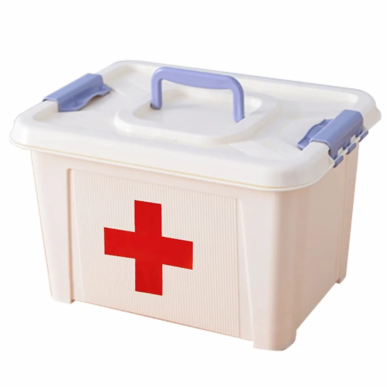 Botiquín de Primeros Auxilios portátil, Caja de Almacenamiento de medicamentos, botiquín de Primeros Auxilios Familiar Multifuncional con Mango, botiquín de Primeros Auxilios para Coche