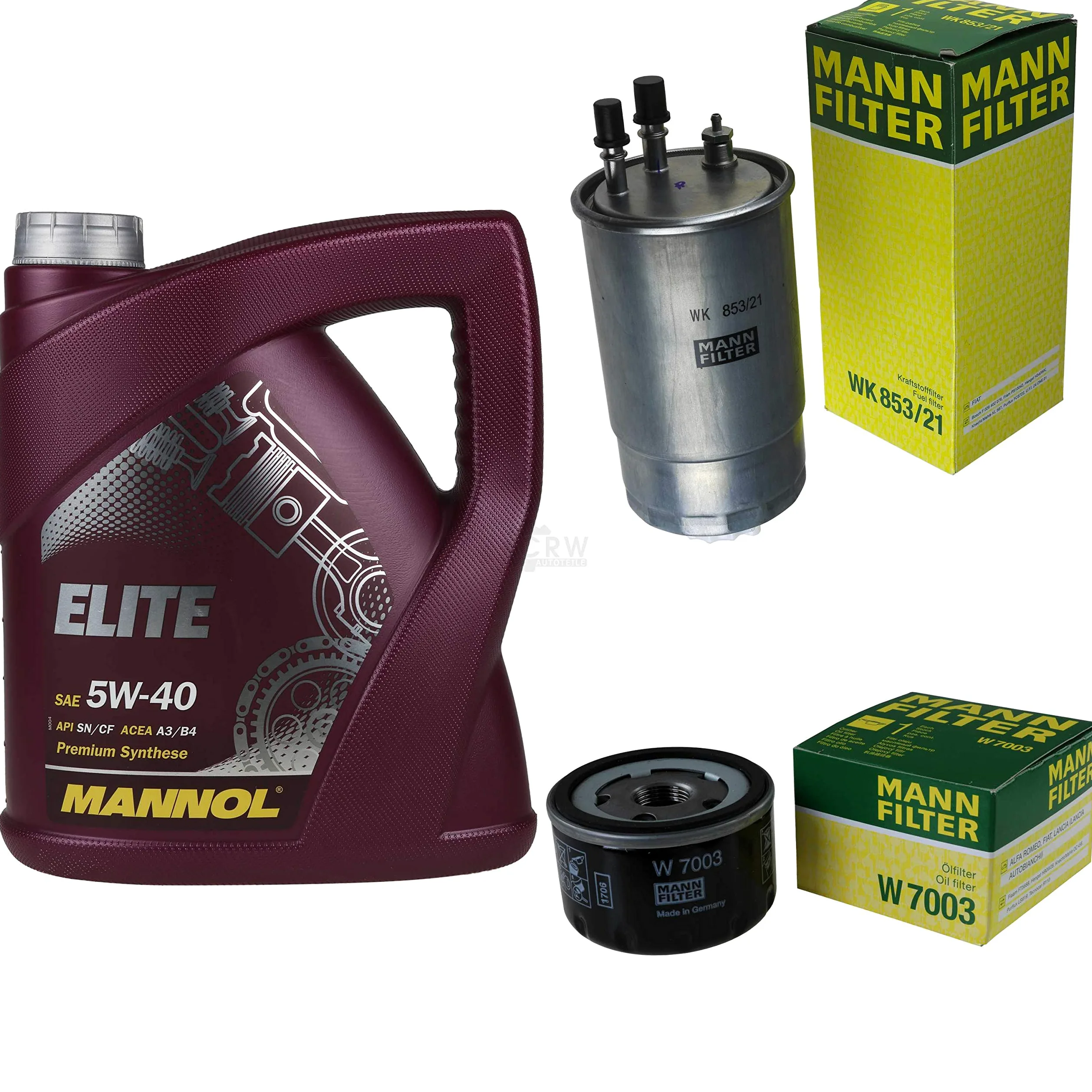Mannol Elite 5W-40 API SN/CF MANN-FILTER - Filtro de aceite para motor