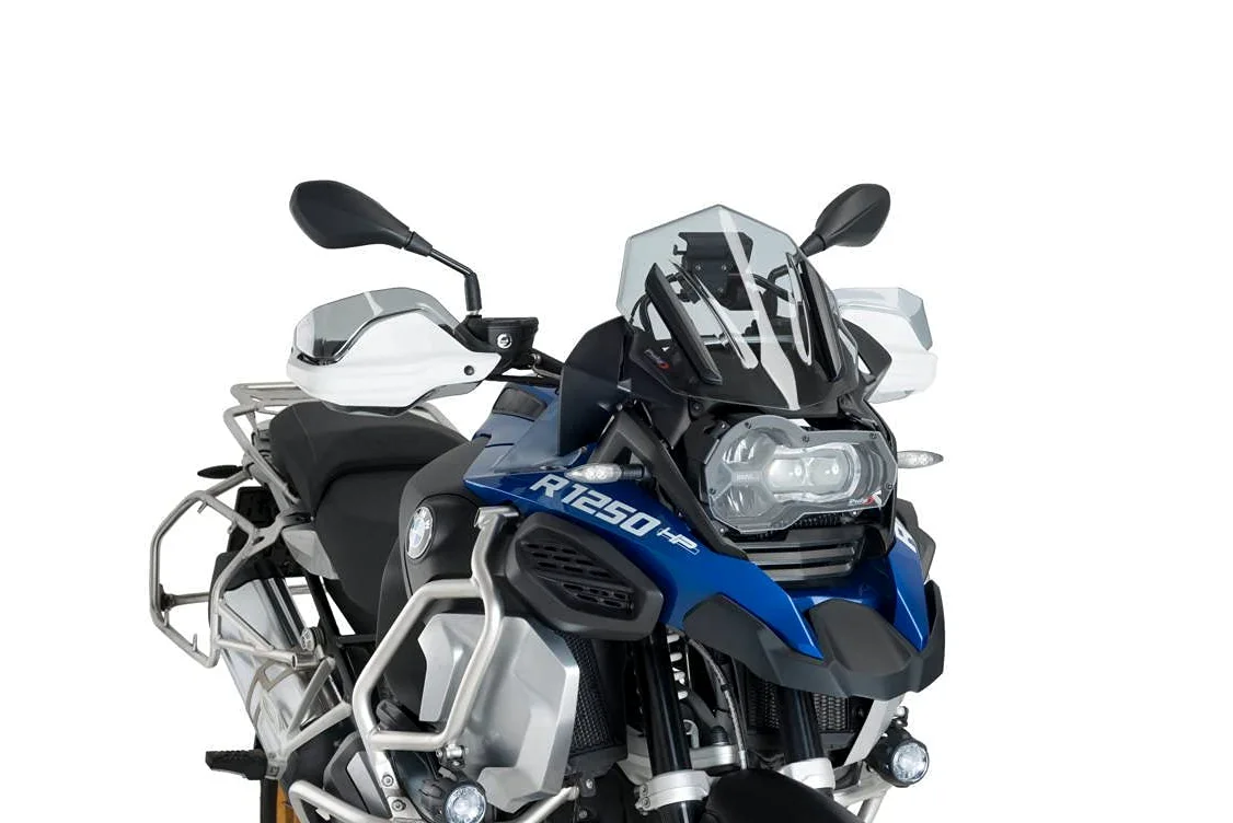 Puig 6487H Cúpula Sport compacta y aerodinámica en acrílico de alto impacto con perfil redondeado y diseño deportivo que mejora protección y visibilidad, Ahumado