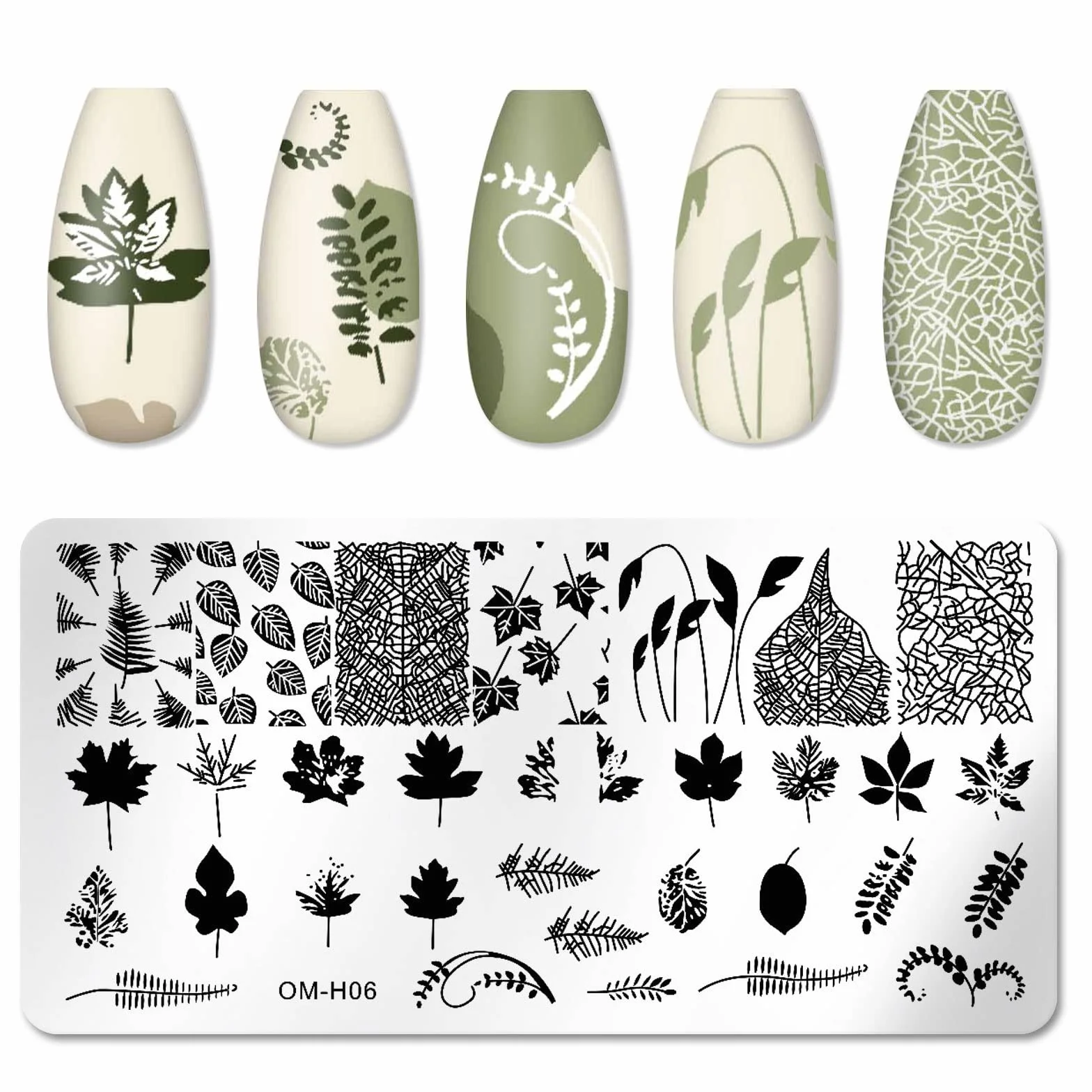 MWOOT 6 Piezas Placas Estampacion Uñas Nail Art Stamping