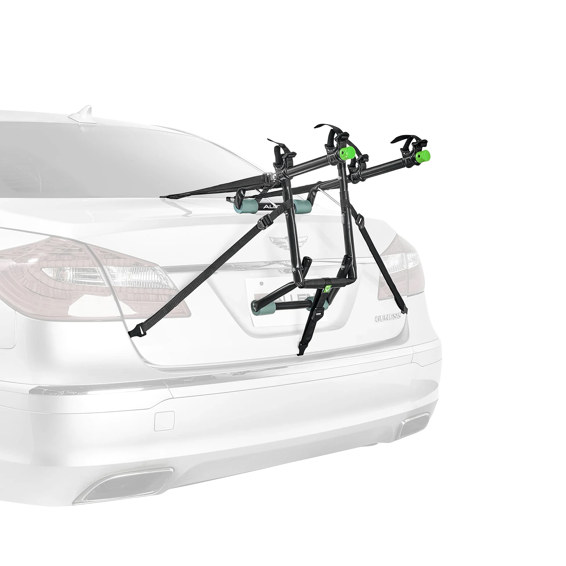 Allen Sports Deluxe - Soporte para Maletero de 2 Bicicletas, Modelo ZN102, Color Negro