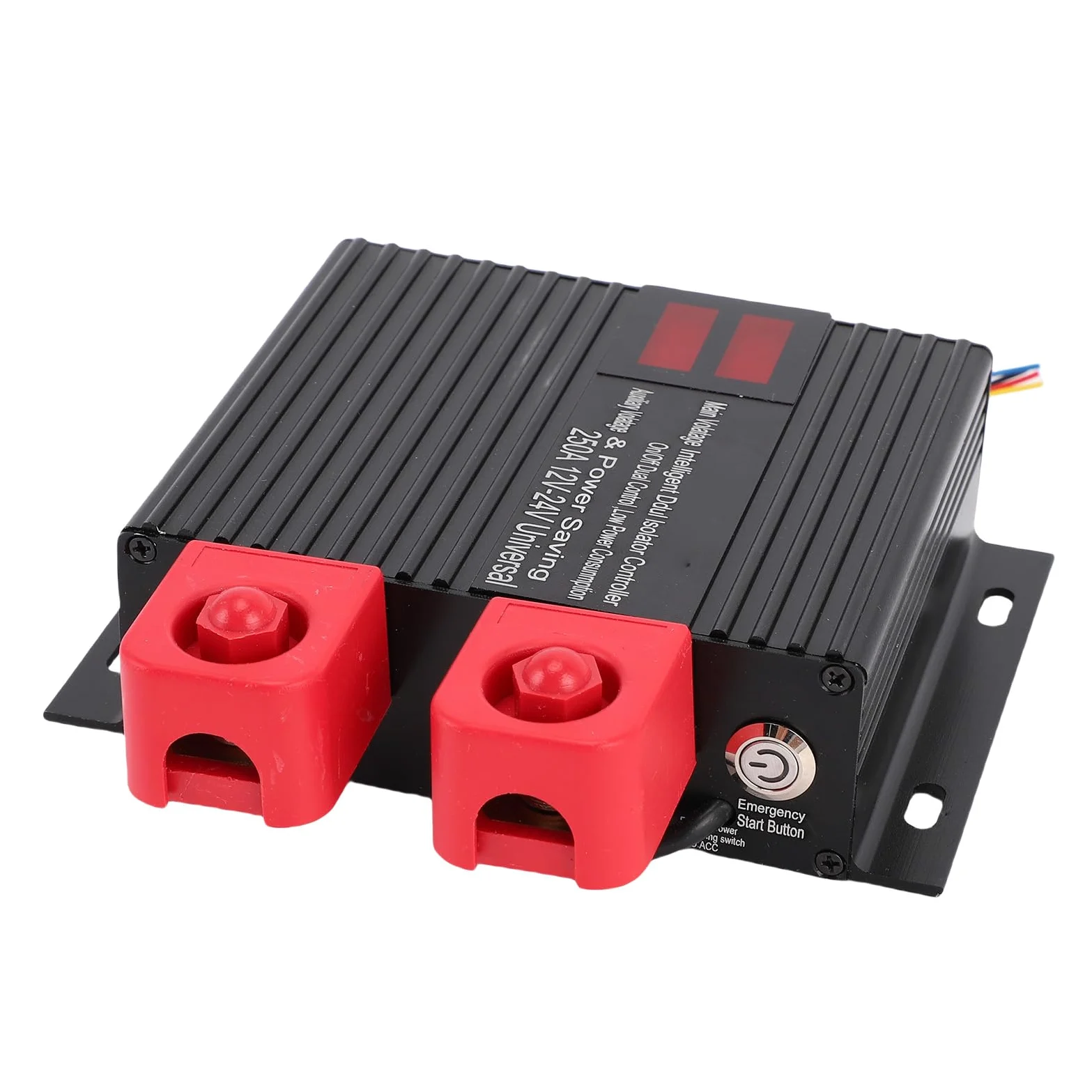 Aislador Inteligente de Doble Batería, Potente relé para Barco, Coche, RV, UTV, Voltaje Universal, Aleación de Aluminio de 12V y 24V (250A)