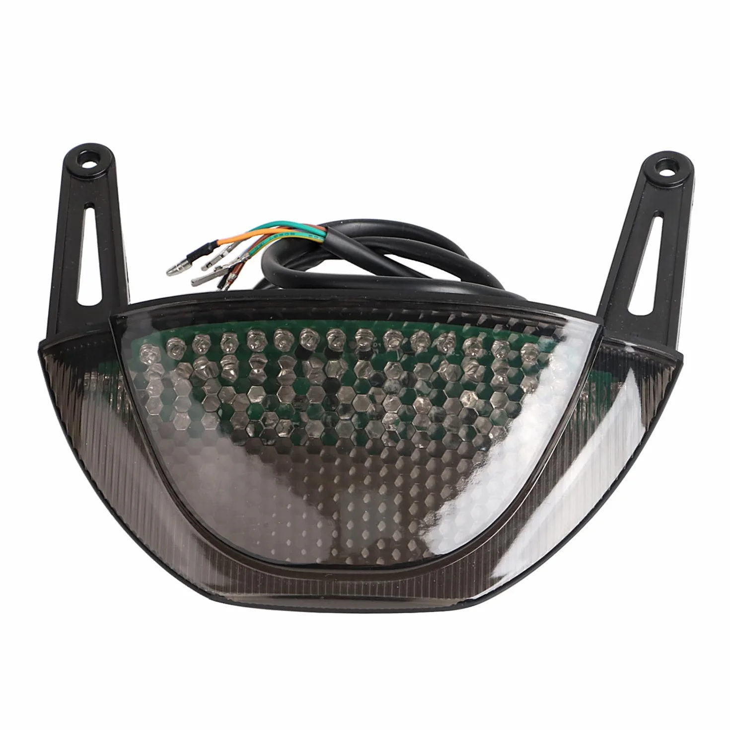 Piloto trasero LED Freno Intermitentes Integrados Ahumado Para H-onda CBR600RR 2007-2012