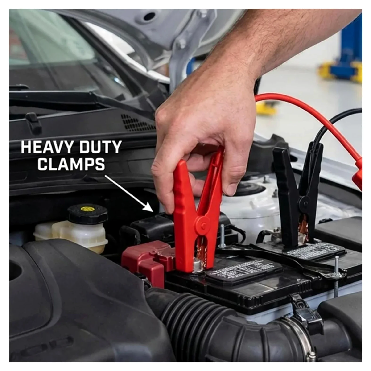 EC5 - Cable de arranque con clips, 12 V/24 V, cables de arranque de batería de coche para emergencia, accesorios portátiles de arranque (estilo B)