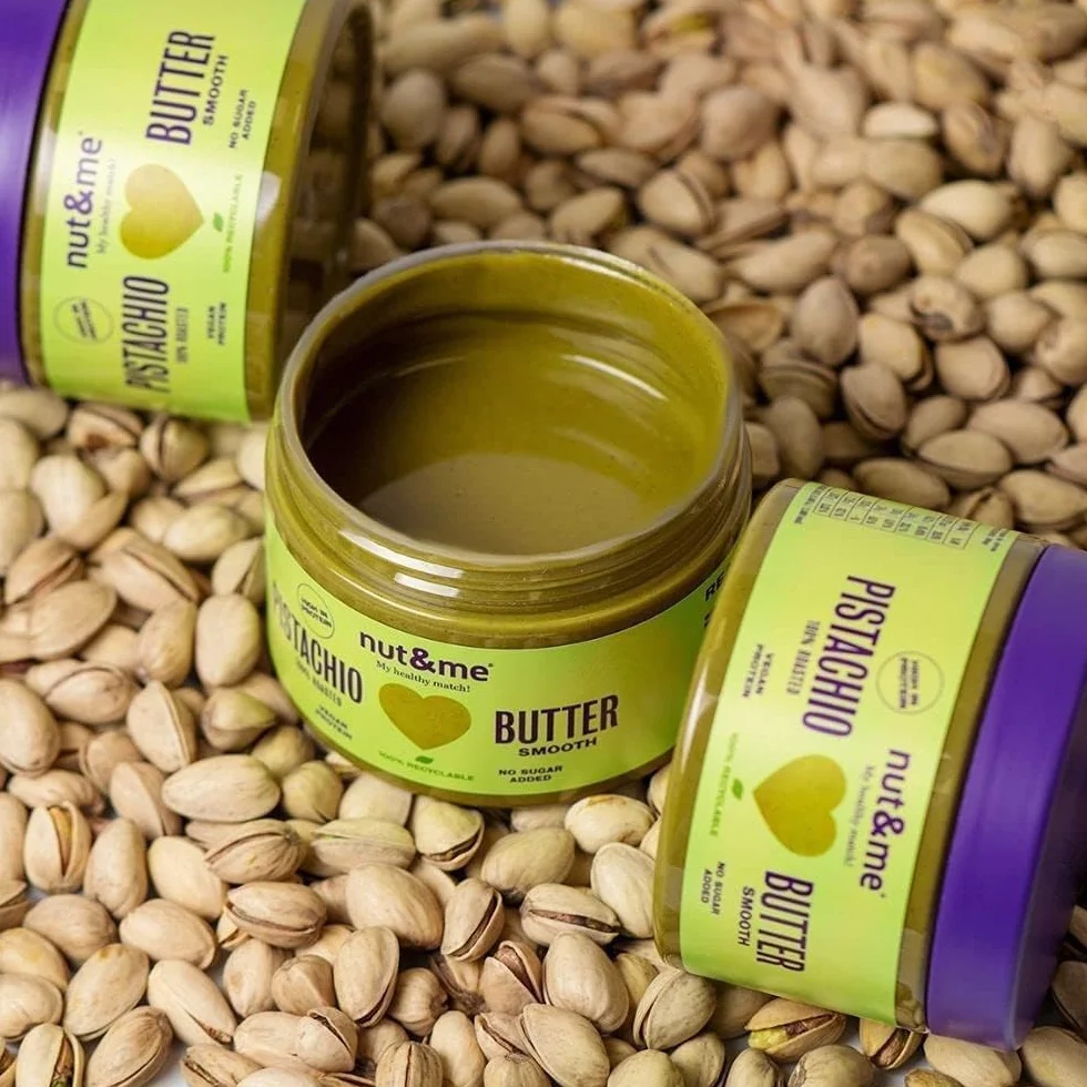 Nut&me Crema de Pistacho 250 g 100% Pistacho Sin Azúcares Añadidos Vegano Sin Gluten Keto