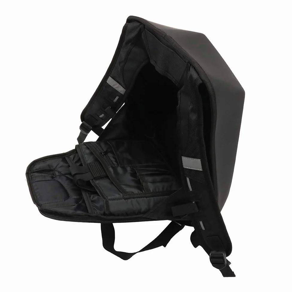 JFG Racing Mochila rígida de Fibra de Carbono Resistente al Agua con Forma de Diamante de Alta Capacidad de 30 l para Motocicleta, Bicicleta y Actividades al Aire Libre