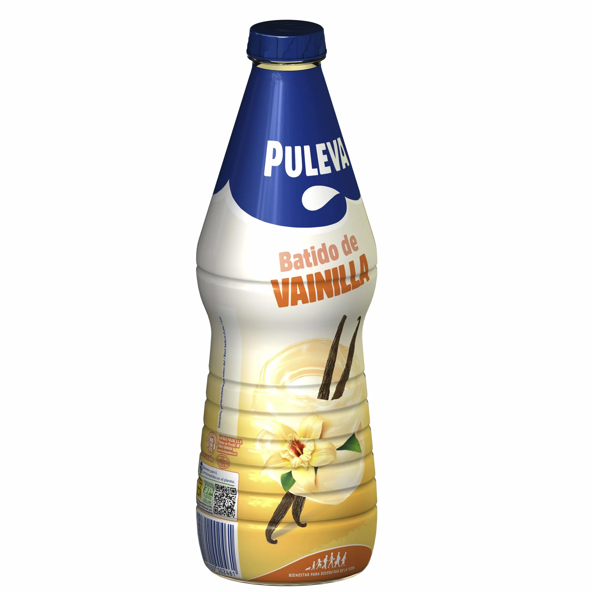 Puleva Batido de Vainilla, Rico en Calcio, Proteínas y Vitamina D, Sin Gluten, Bebida Láctea 1 L