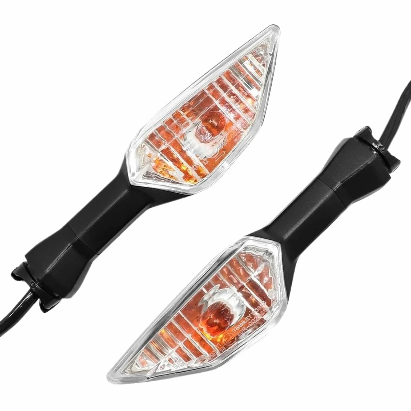 Luces De Señalización Para Motocicletas Para N-ja 250 300 400 650 1000 ZX-6R ZX-10R Z250SL Z1000SX Intermitentes Moto(Clear)