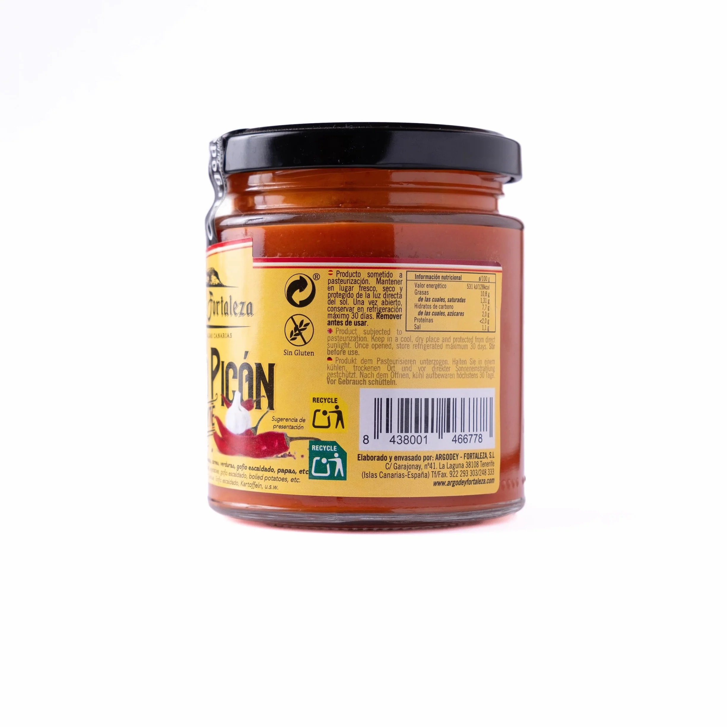 Argodey Fortaleza Mojo Picón Picante 200g - Autentica Salsa Canaria para Untar