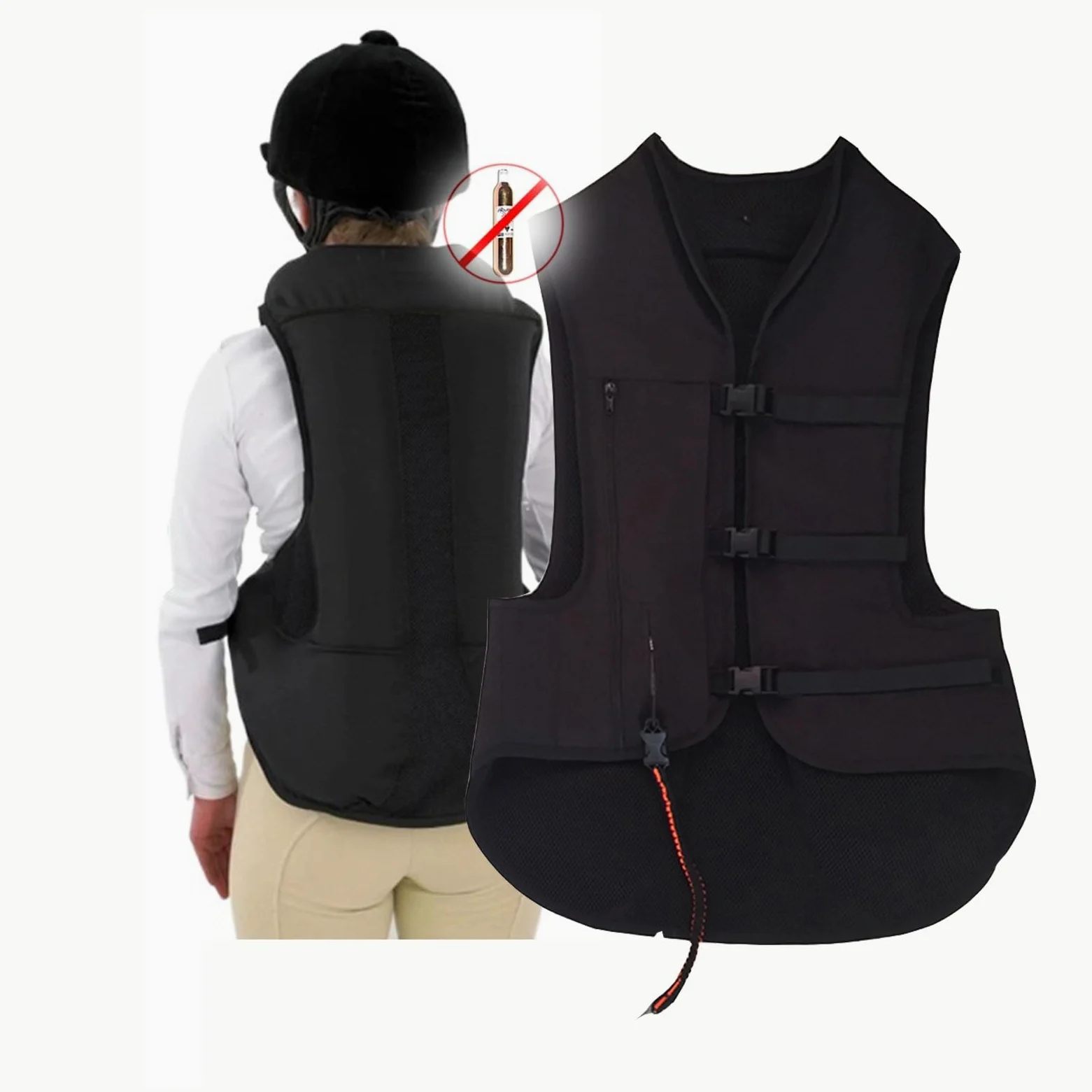 Chaleco Airbag for Equitación 0,1 S Activa Bolsas De Aire En El Cuello, El Cóccix Y El Cuerpo Airbag for Personas Mayores/chaquetas for Hombres/mujeres/niños(M)
