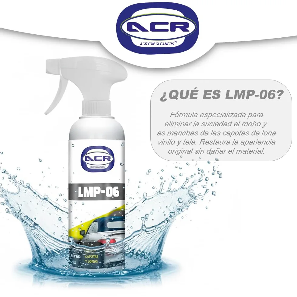 Limpiador para capotas de coche cabrio- Protector para techos convertibles de tela y lonas. (1 litro)