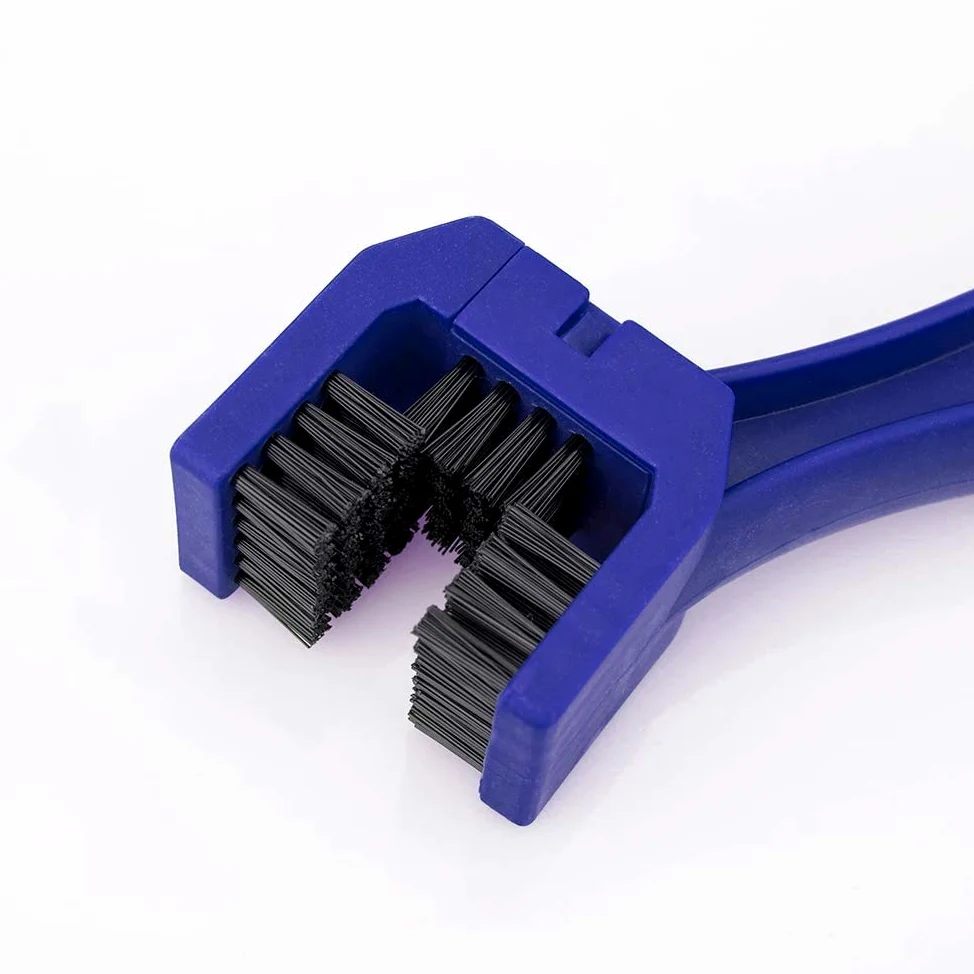 Cepillo Limpieza Cadena Moto y Bicicleta (Pack 100 Uds.) Herramienta para Limpieza de Engranajes y Cadenas Color Azul.