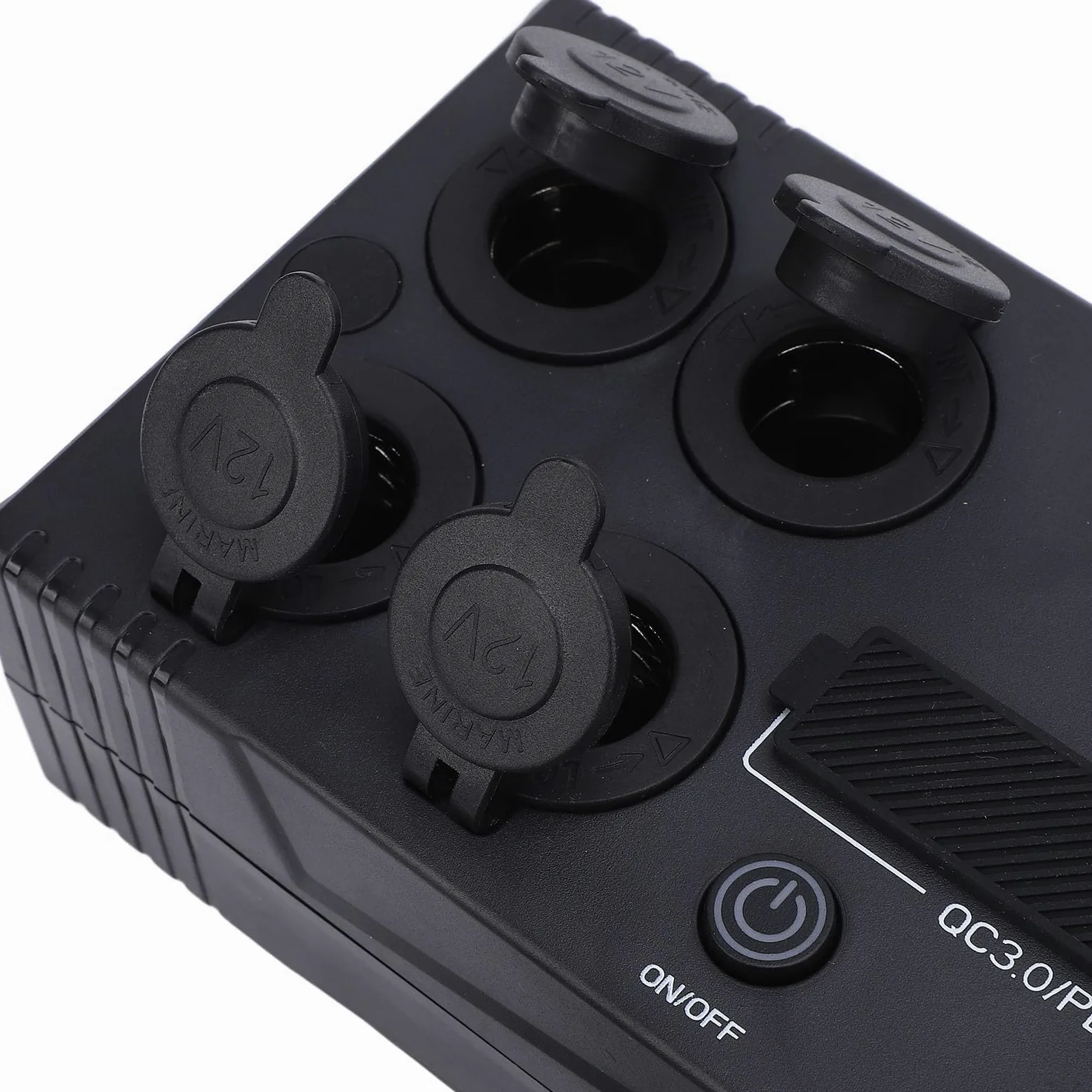 Hub de Control Portátil de 12 V Conector Anderson USB C QC3 0 Carga Rápida con Medidor de Voltaje LED para Respaldo de Emergencia de Barco Solar RV por Tierra