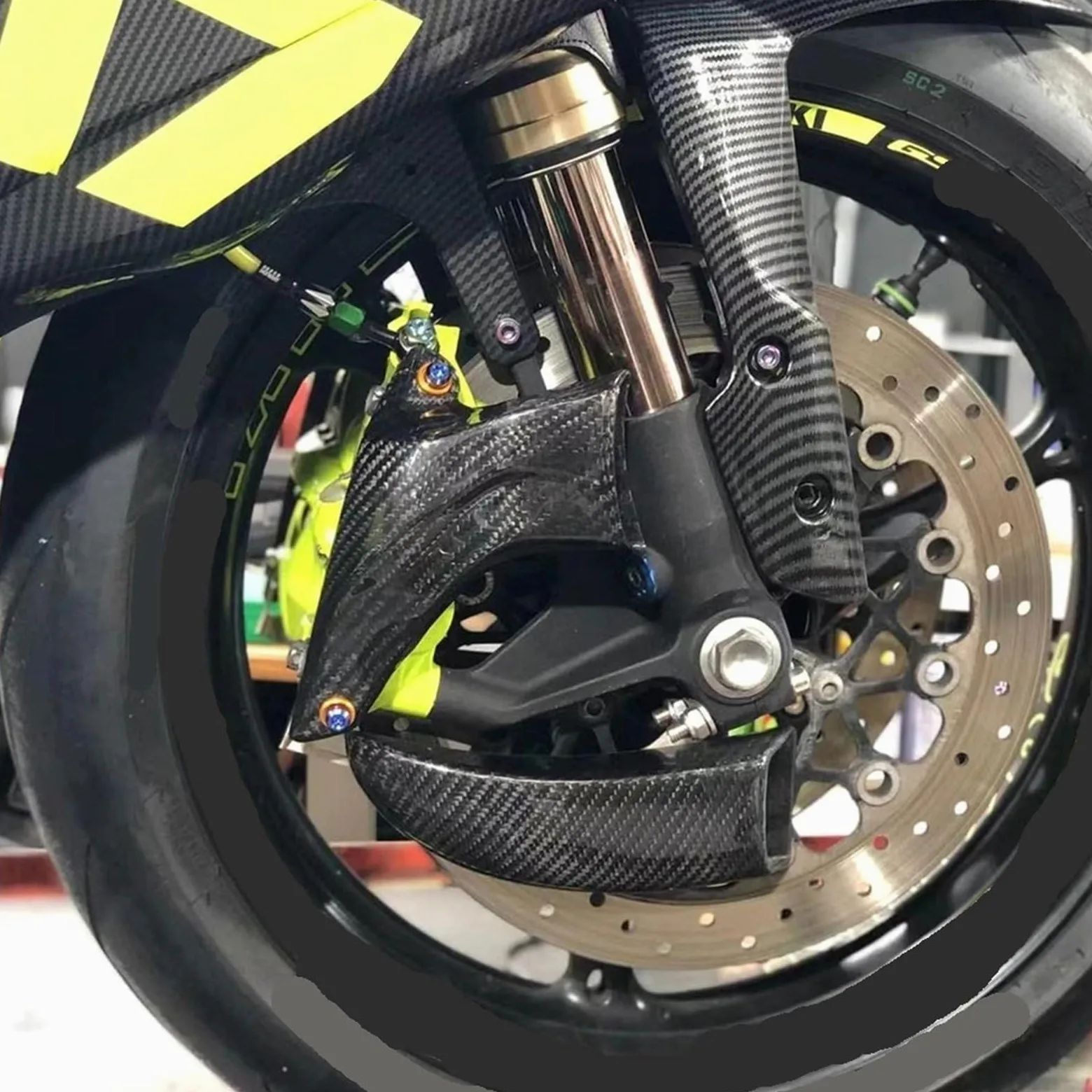 Refrigeración de Pinza de Freno Pinza de Freno de Motocicleta refrigerada por Aire Compatible con Yamaha YZF1000 R1 R1S YZF600 R6 R6S FZ1 FZ1S FZ6 FZ6S ABS(Style 1 Set)