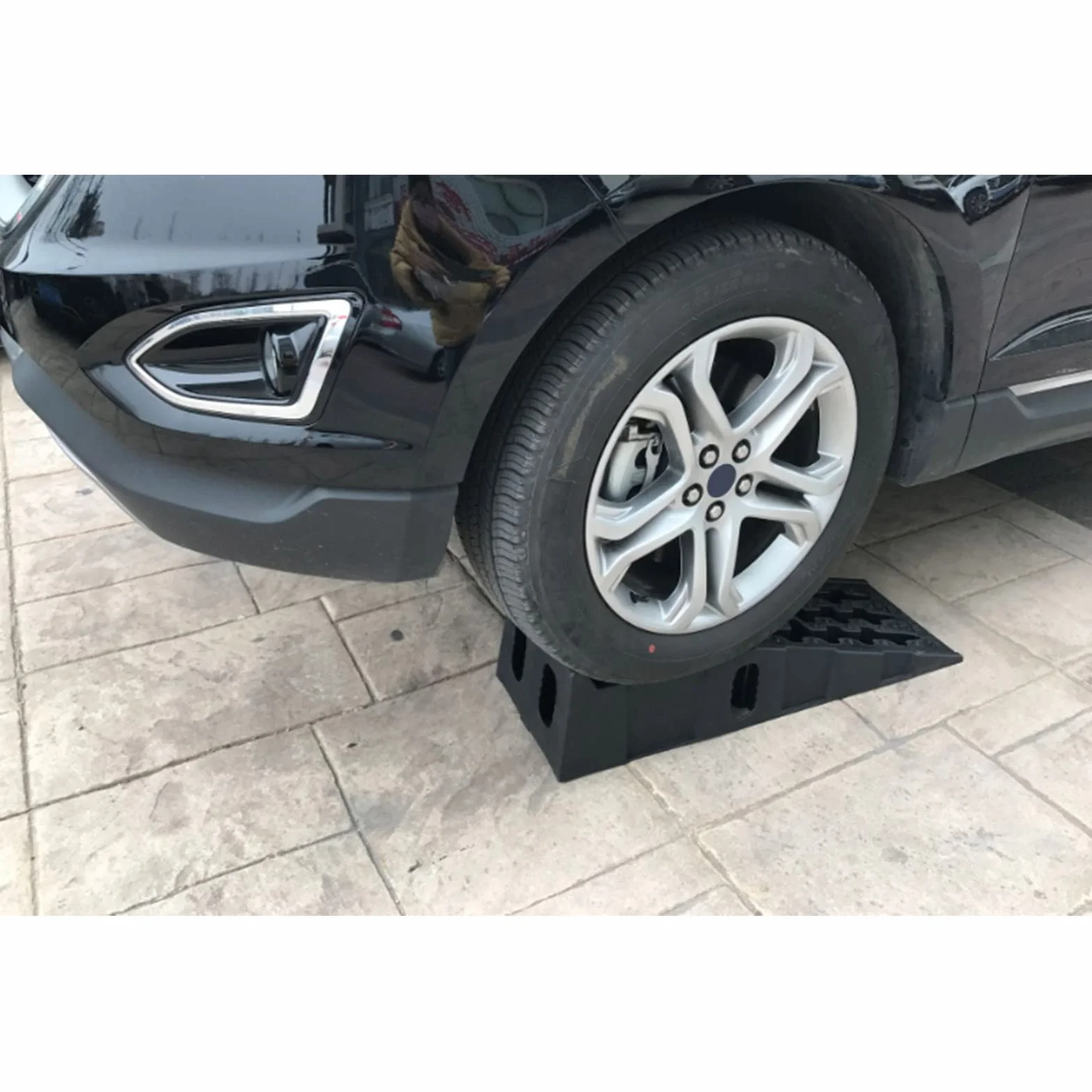 Juego de 2 rampas de plástico, 920 mm, capacidad de carga 7,2T, 320 mm de ancho, rampa de carga para coches y caravanas