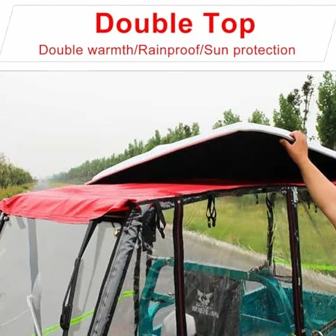 Genérico Fundas para vehículos de Deportes de Motor, Funda Impermeable para Scooter de Movilidad, Fundas para Triciclo, Almacenamiento al Aire Libre, Impermeables, Reflectantes, Lona a Prueba de lluv