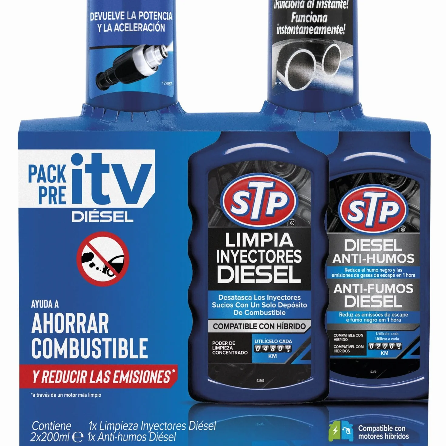 Limpia inyectores diésel Antihumos diésel STP 200 ml Reduce emisiones ahorra combustible
