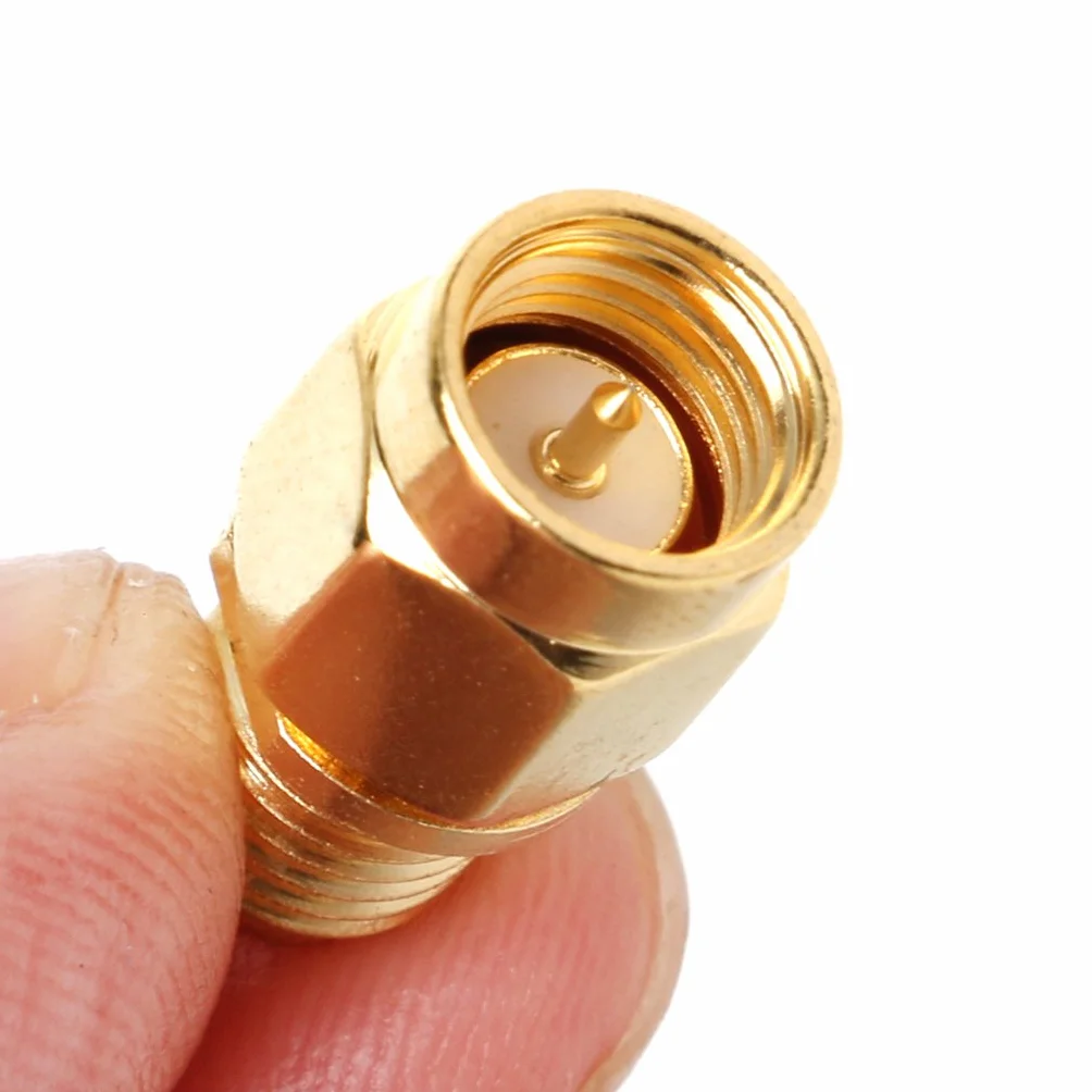 SMA Adaptador macho a RP-SMA macho conector coaxial RF banana recto