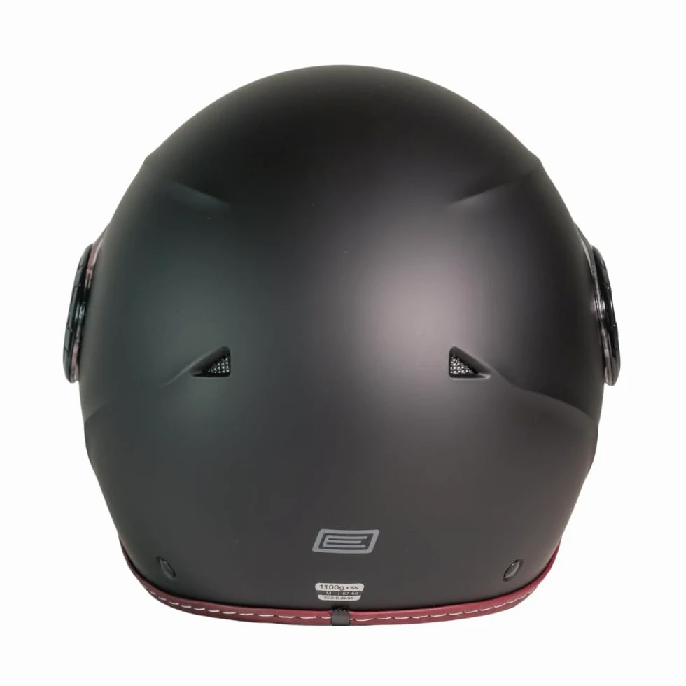ORIGINE Casco de Moto Jet Homologado ECE 22.06, Casco Urbano para Scooter Ligero y Compacto con Visera Transparente Larga