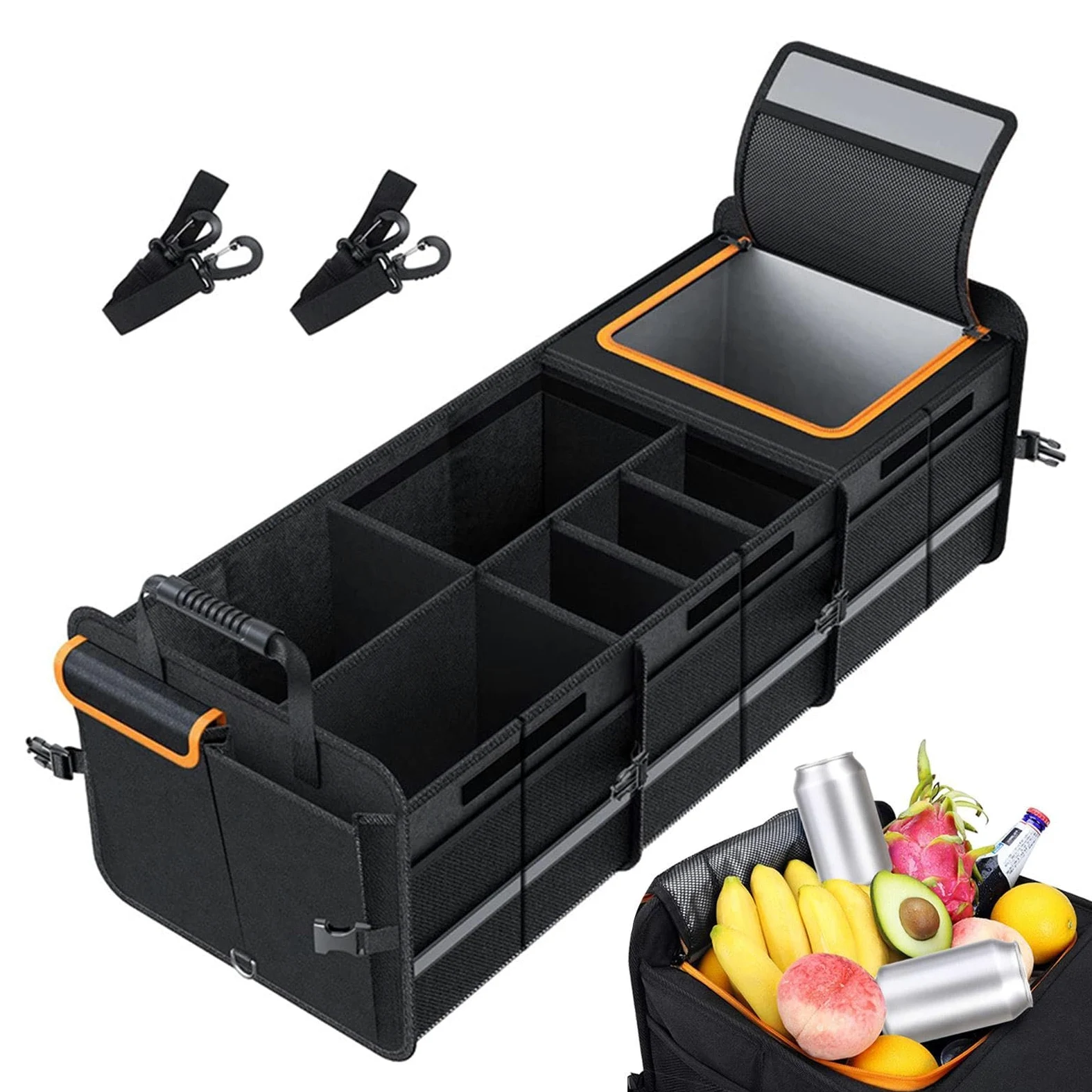 Organizador De Maletero Para Coche SUV Divisores Ajustables Impermeables | de Almacenamiento para Maletero Para Sedán, SUV, Camper, Camión, Camping y Viaje por