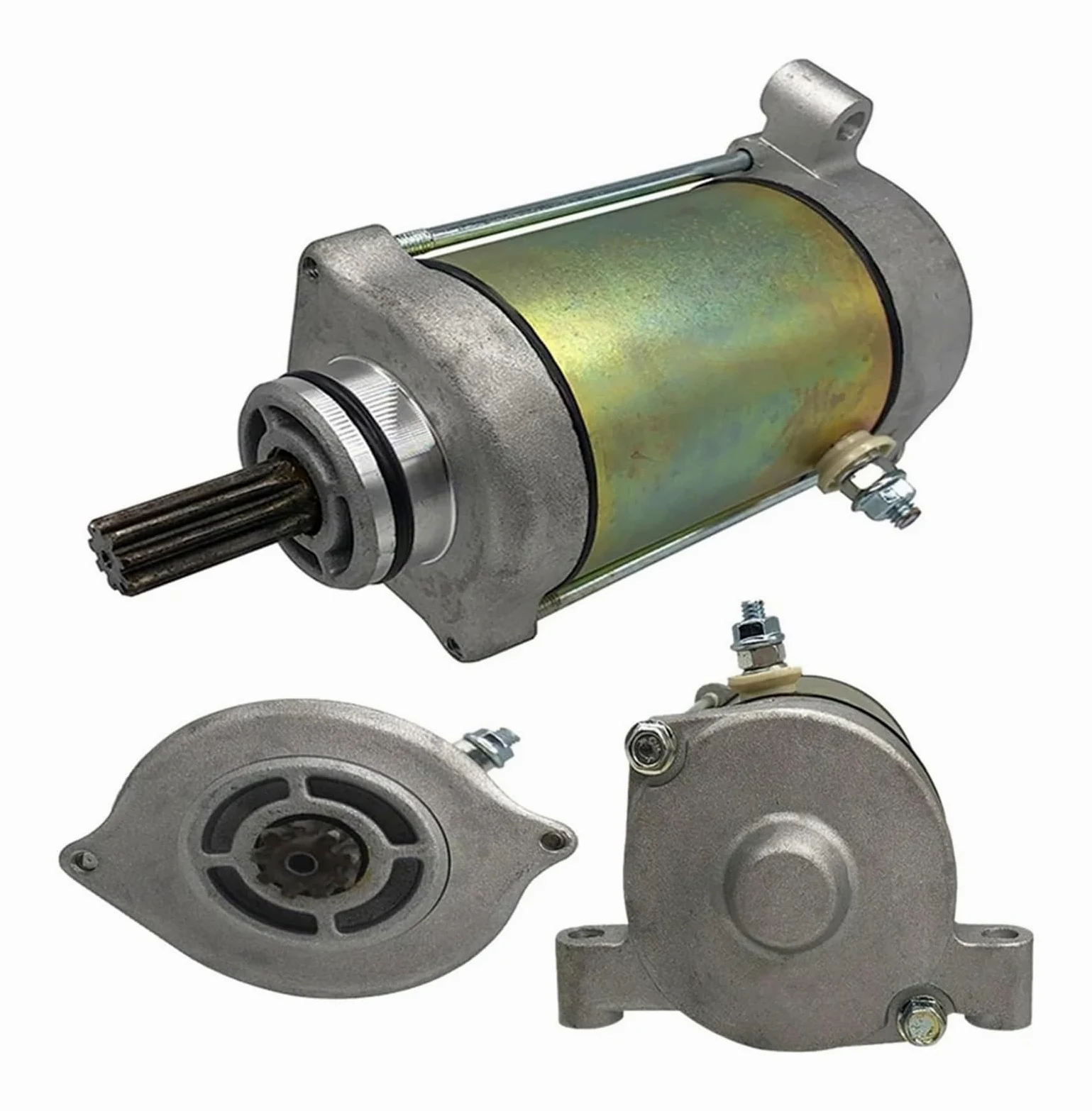 Motor Arranque Motocicleta para Scooters ATV De 4 Tiempos 50cc 150cc 200cc 250cc Go Kart Compatible con GY6 Motor De Arranque Relé Solenoide 19584