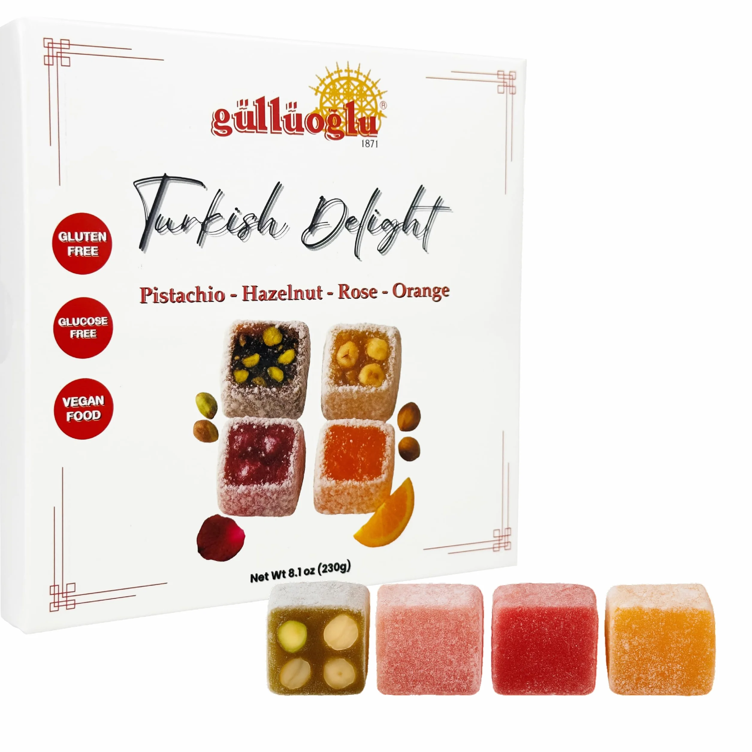 Pistachio Turkish Delight 500 gr Güllüoglu