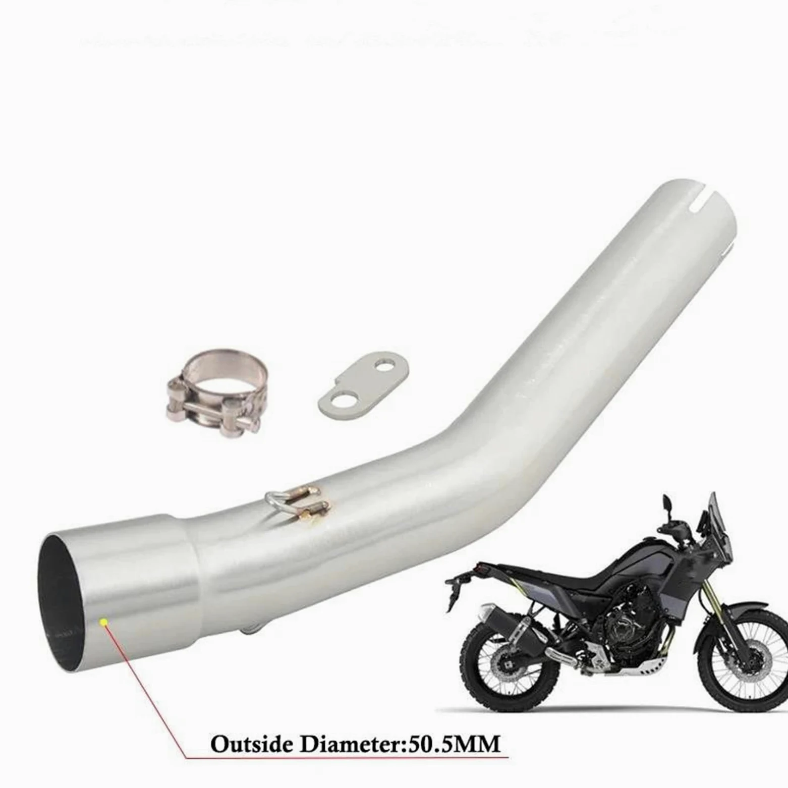 Genérico Silenciador De Escape De Motocicleta con Conexión Central Deslizante para Y&amaha para Tenere700 XTZ700 2019-2023 2024