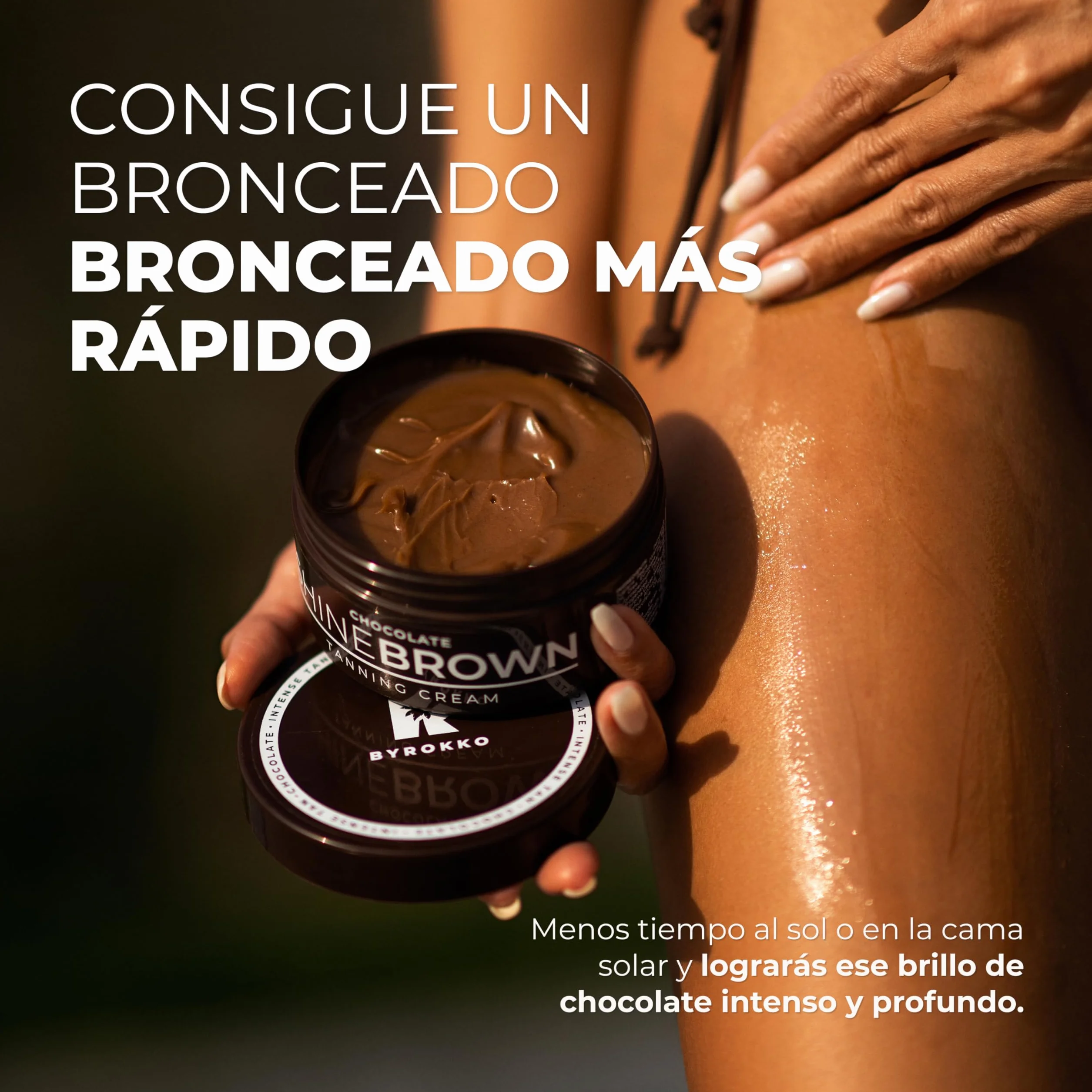 BYROKKO Shine Brown Chocolate Acelerador Bronceado Crema 200 ml