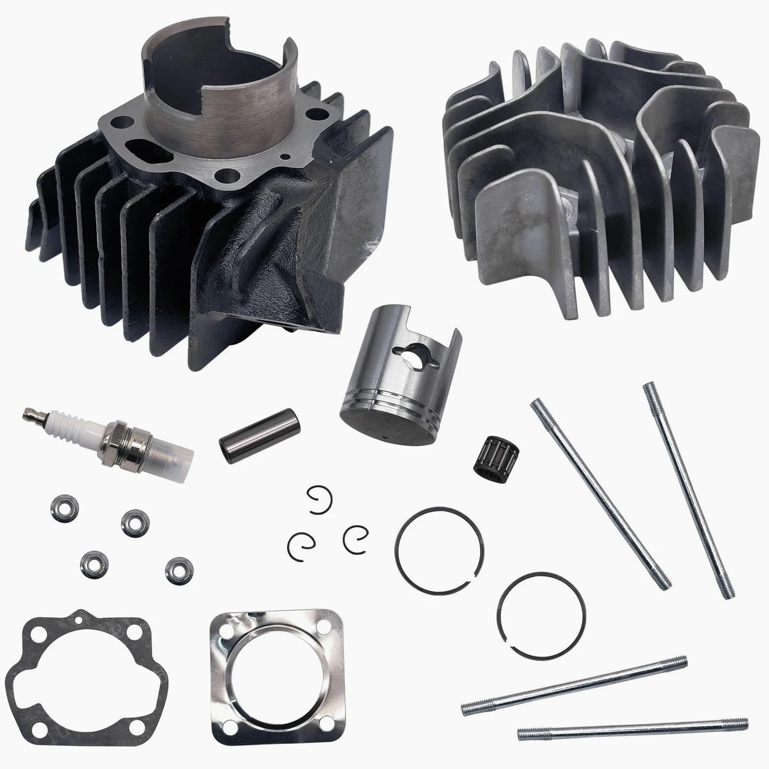 Pieza DE Recambio Kit de Junta de pistón de Cilindro Compatible con LT A50 LT50 JR50 LT Quadrunner 11111-04001 11210-04012-0F0 11141-04000