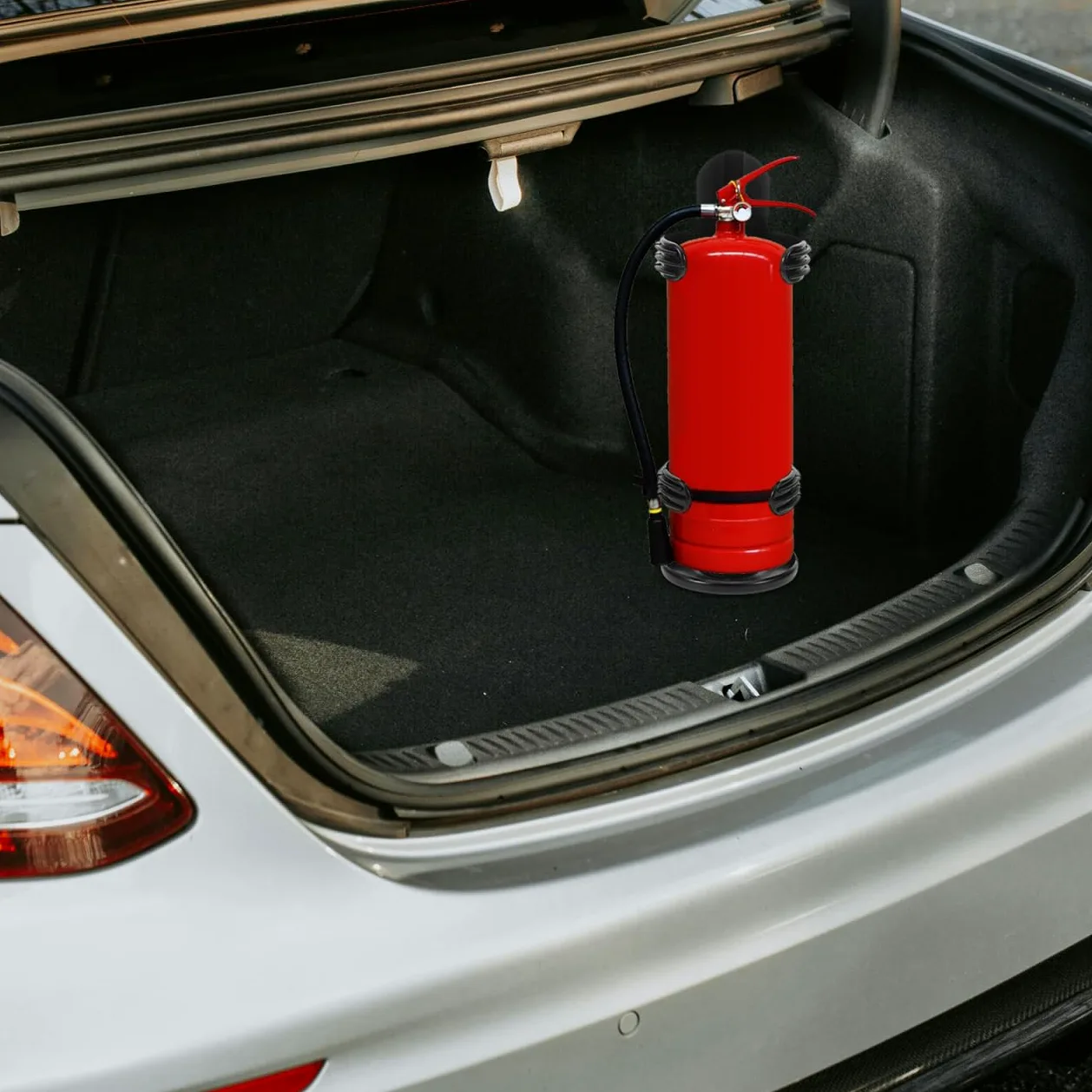 ULTECHNOVO Soporte para extintor de incendios en el coche, soporte de montaje para extintor de incendios, puerta de extintor de incendios para coche, soporte de montaje para extintor