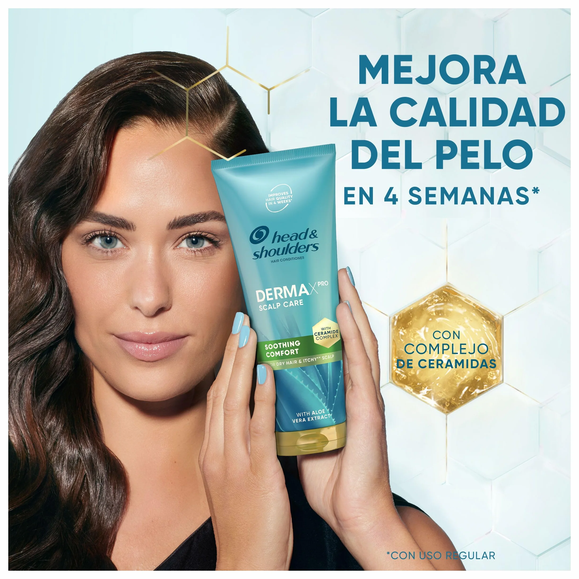 H&S DermaXPro Hidratante Champú Anticaspa 300ml + Acondicionador 220ml + Tratamiento 145ml