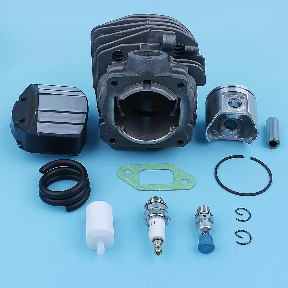 Kit de línea de Gas de Filtro de Combustible de Aire de pistón de Cilindro for Motosierra Jon-se-Red CS 2159 CS 2156 CS2159 CS2156 EPA 47mm Puerto de Gran diámetro Piezas de Repuesto